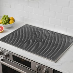 Stove Top Covers for Electric Stove, Food Grade Heavy Duty Silicone Glass Stove Top Cover Protector, Silicone Mats for Kitchen Heat Resistant Range Ceramic Stove Top Covers Mat, Electric Stove Cover