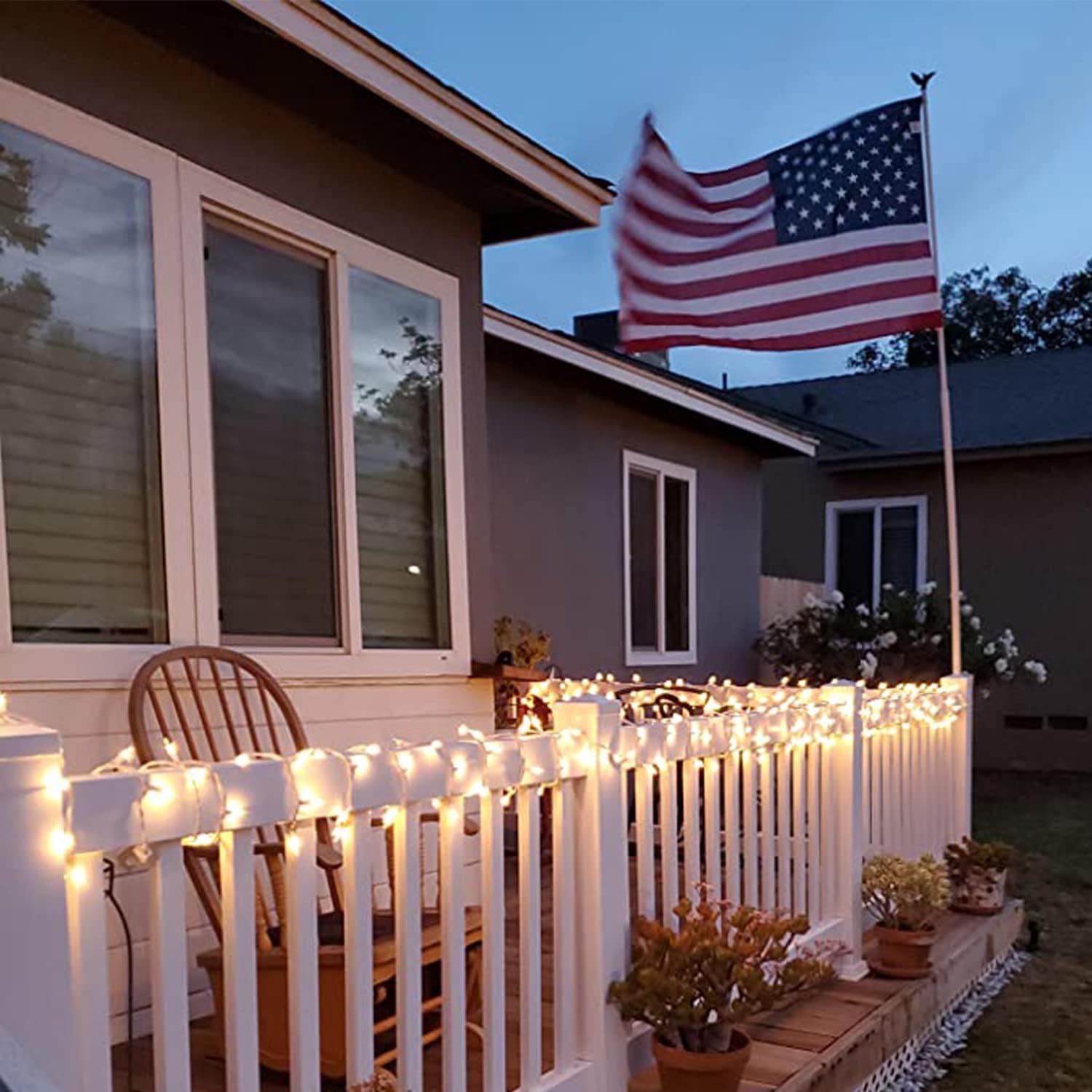 Christmas Lights 100 Count Mini Clear Lights 32ft White Wire Christmas Tree String Lights Set for Outdoor Indoor Christmas Decorations Wedding Decorations Valentines Day Decor,UL Certified (32feet) - Image 3