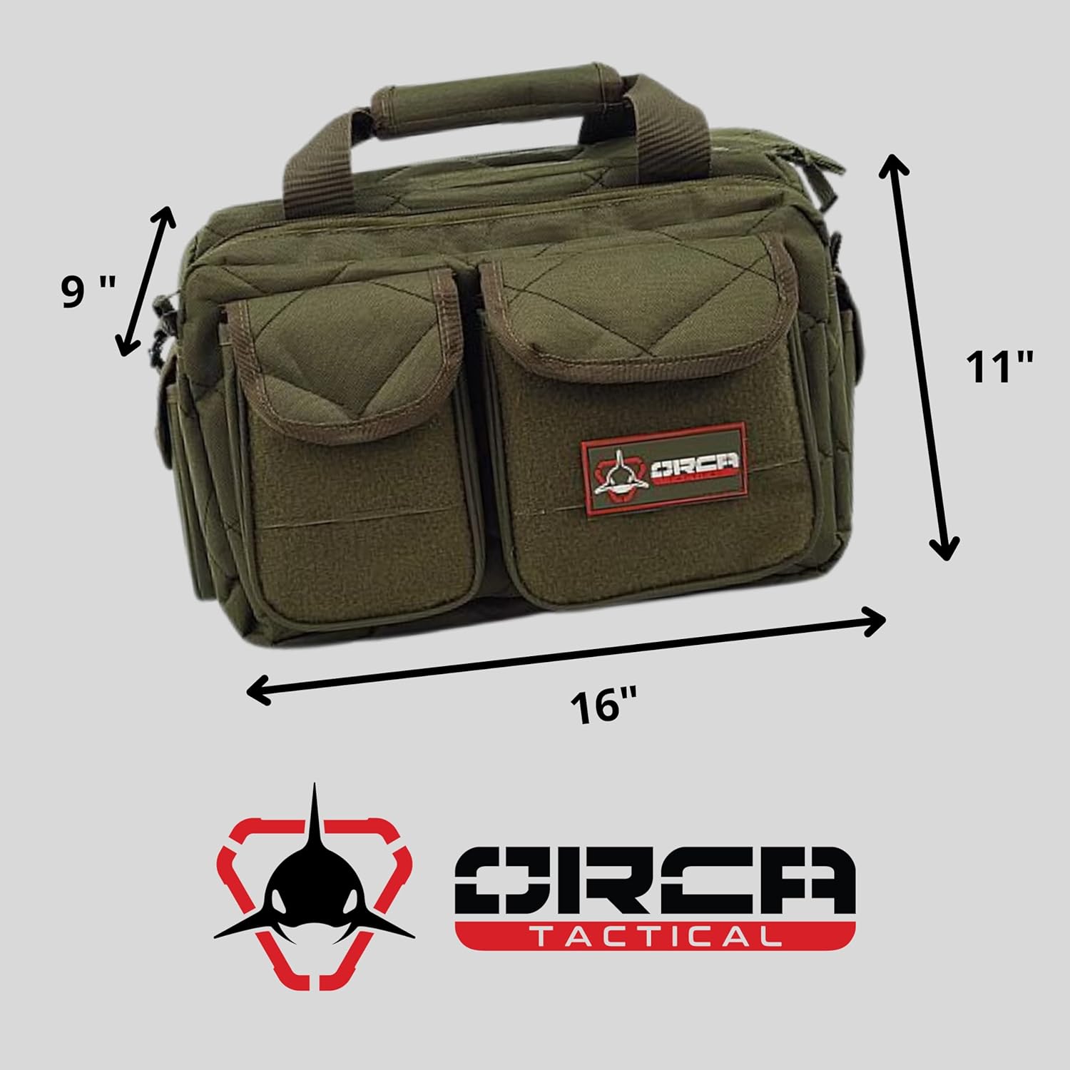 Gun Range Bag for Shooting – 3+ Compact Pistol Revolver Range Bag for Handguns and Ammo – Self Standing Gun Bag – Handguns Bag with Durable Double Stitching Lockable YKK Zippers - Image 4