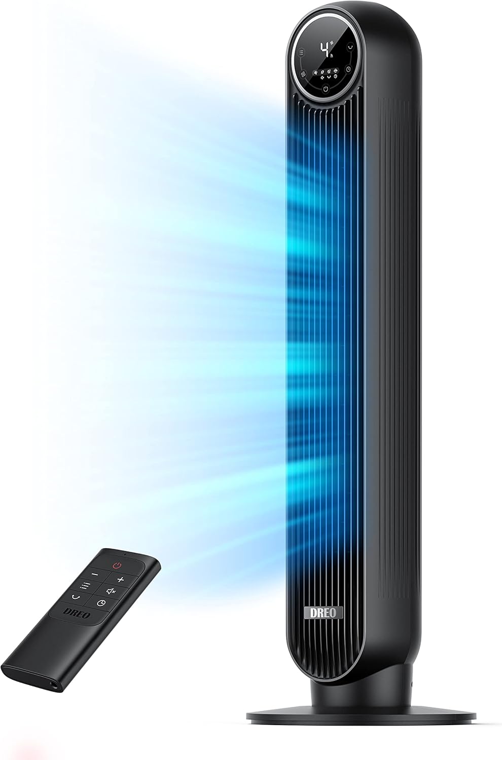 Nostalgia Retro Compact Countertop Microwave Oven - 0.7 Cu. Ft. - 700-Watts & Dreo Tower Fan for Bedroom, 24ft/s Velocity Quiet Floor Fan, 90° Oscillating Fans for Indoors - Image 5