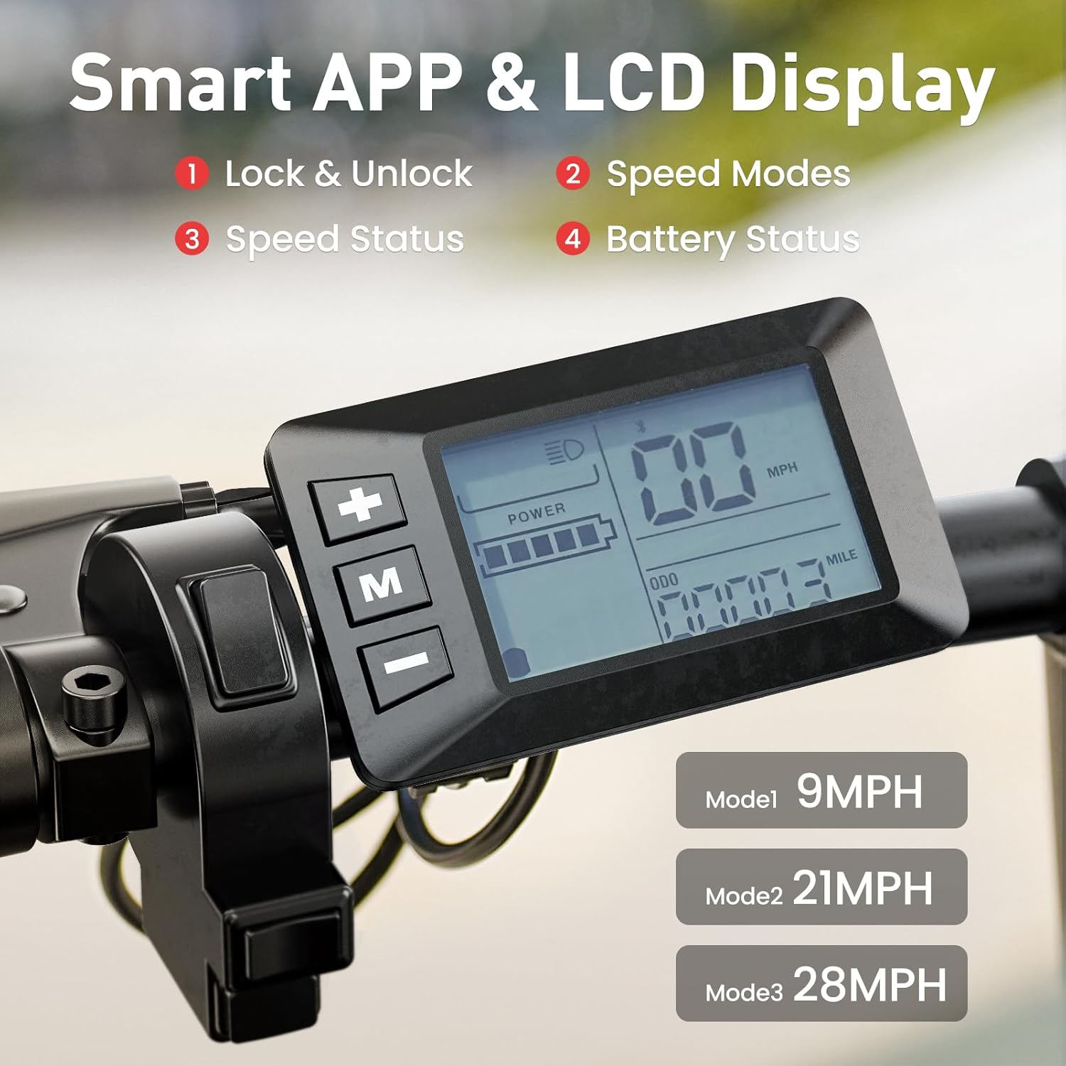 iScooter F7 Electric Scooter Adults, 1000W Powerful Motor, 28 MPH Top Speed & 45 Miles Range, 16'' Fat Tire Scooter for Adults, Detachable Seat & Adjustable Handlebar & APP Electric Scooter with Seat - Image 4