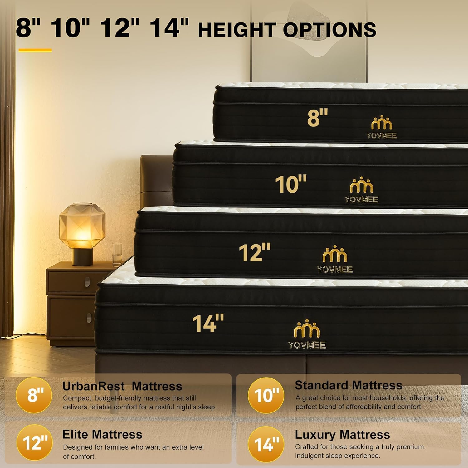 Twin Mattress 8 Inch Hybrid Mattress in a Box Memory Foam & Individual Pocket Spring Motion Isolation Edge Support Pressure Relief Medium Firmness Certified Foams & Fabric Fiberglass Free - Image 10