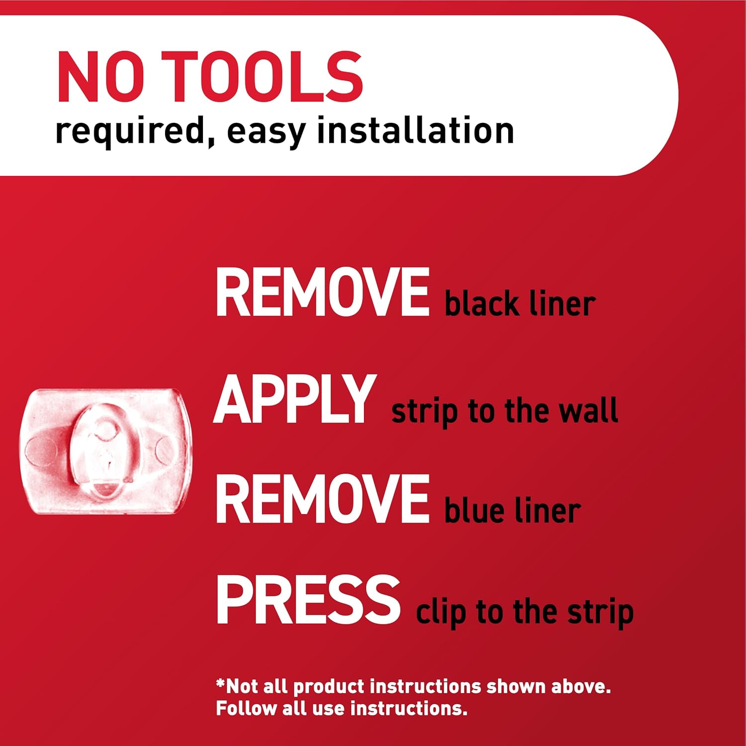 Command Indoor Mini Light Clips, Damage Free Hanging Christmas Light Clips, Mini Wall Clips for Hanging Indoor Christmas Decorations, Lights and Cables, 45 Clear Clips and 54 Command Strips - Image 8