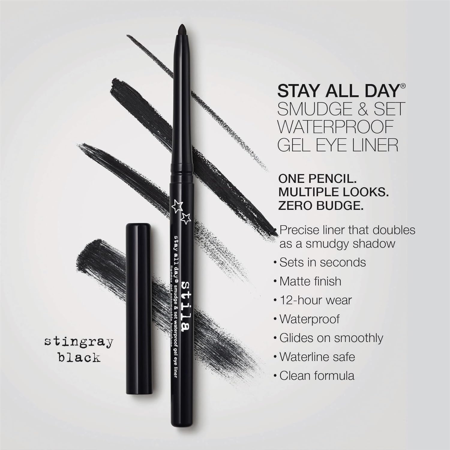 stila Stay All Day® Smudge & Set Waterproof Gel Liner | Long-Wear Gel Eyeliner Pencil for Tightlining, Waterline & Smoky Eye Looks | 12-Hour Wear, No Budge & Fade-Proof - Image 2