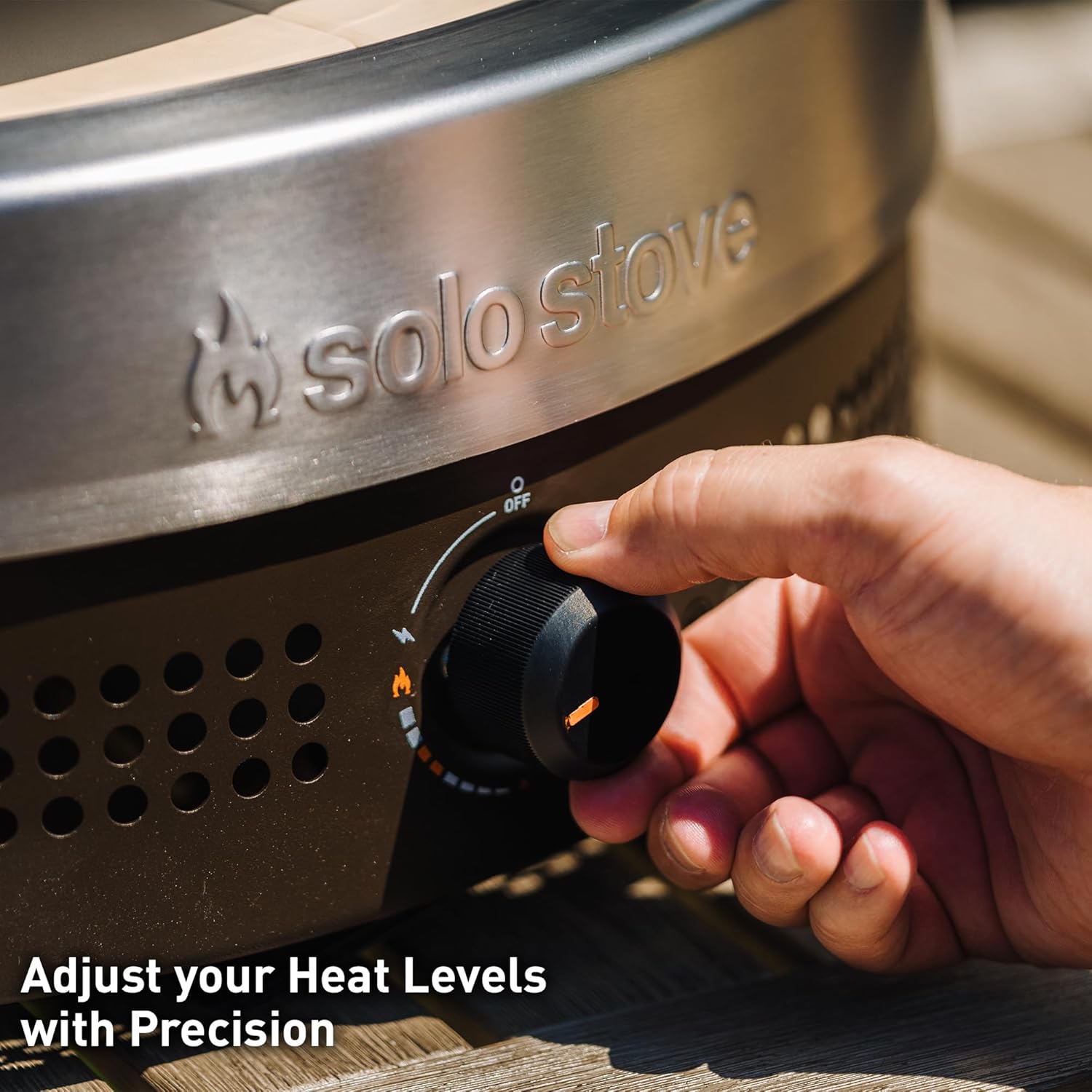 Solo Stove Pi Prime Pizza Oven Outdoor - Gas Pizza Oven Propane - Portable with Cordierite Stone Cooking Surface - Demi-Dome Design - Wide-Mouthed Opening - Stainless Steel - Image 4