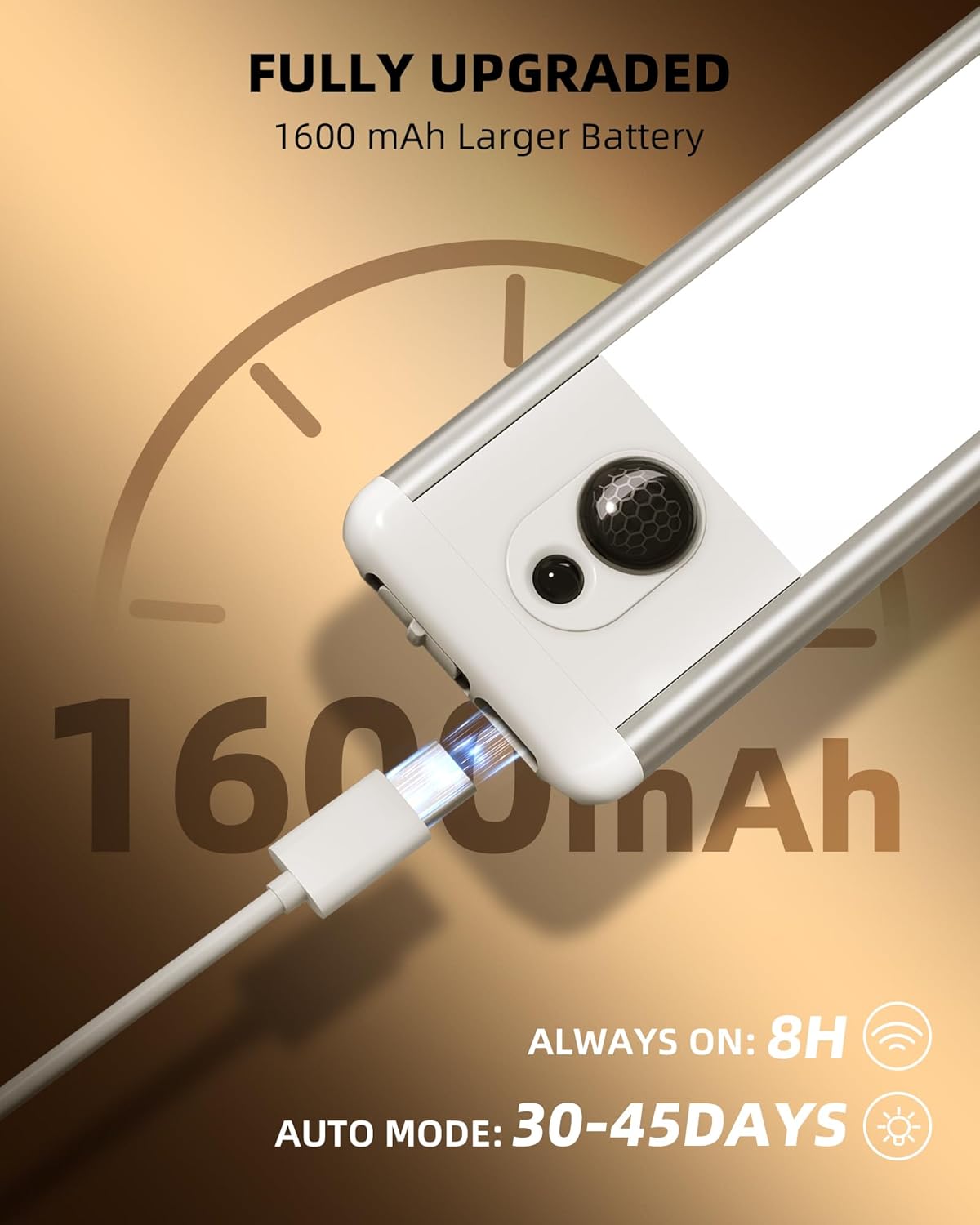 EZVALO 3 Pack Under Cabinet Lighting, Rechargeable Motion Sensor Light, LED Closet Lights Wireless, 5700K Dimmable, Timer, Magnetic, with Remote Control for Kitchen, Closet, Stair - Image 6