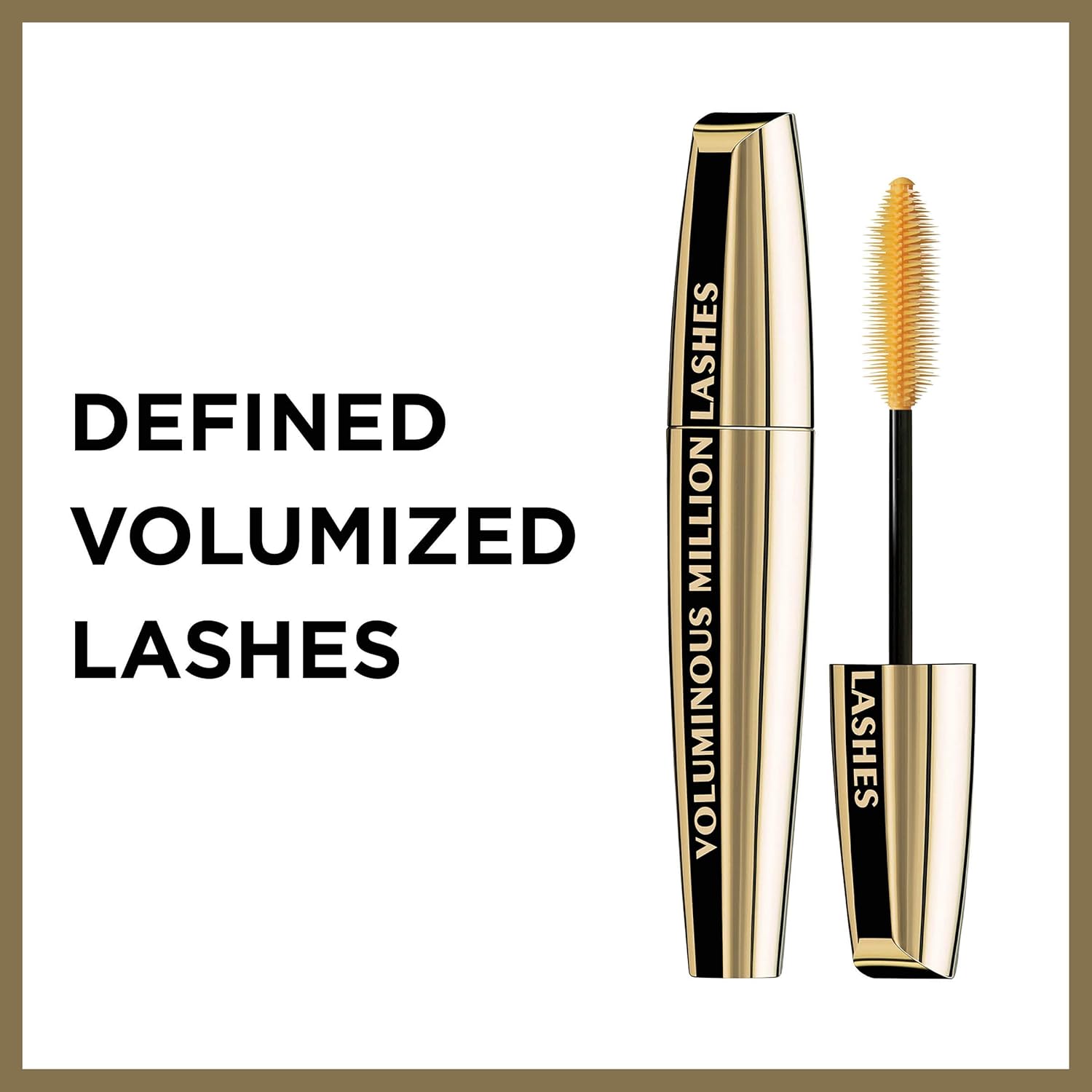 L’Oreal Paris Makeup Voluminous Million Lashes Mascara, Volumizing Collagen Infused Eye Makeup, Amplifying Mascara Brush, Washable, Black, 0.32 Fl Oz., 1 Count - Image 2
