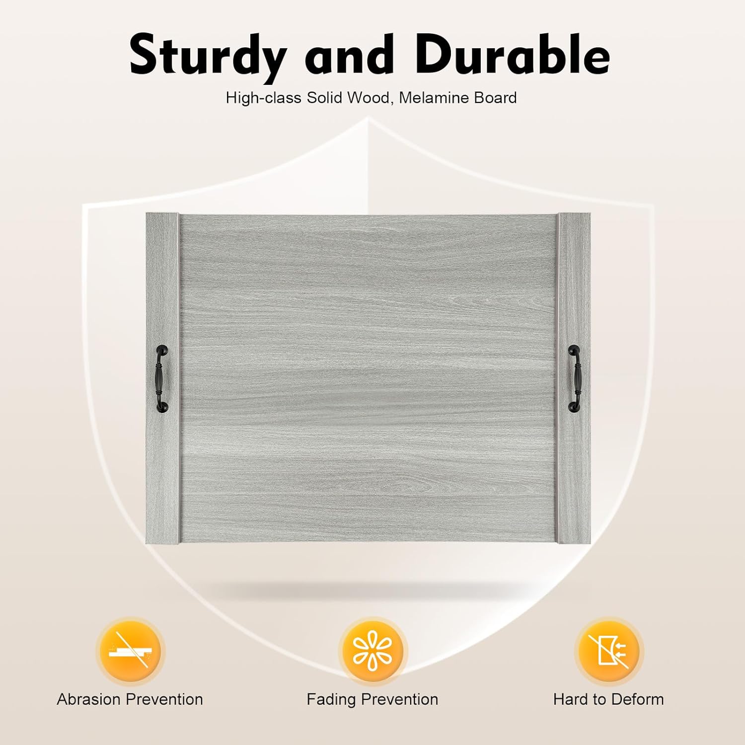 Wooden Stove Top Cover Noodle Board Stove Cover For Gas Stove, Rv Stove Top Cover Kitchen Sink Cover Board For Counter Space, 30 * 22in, Grey - Image 3