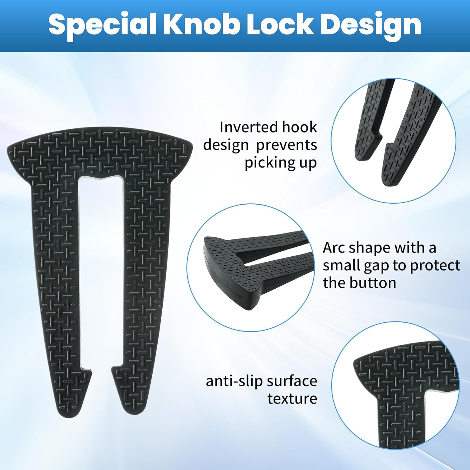 5-Pack Gas Stove Knob Locks for Toddler Safety, Durable Design Knob Safety Covers, Child Proof Oven Knob Locks, Prevent Accidental Touch(Black) - Image 5