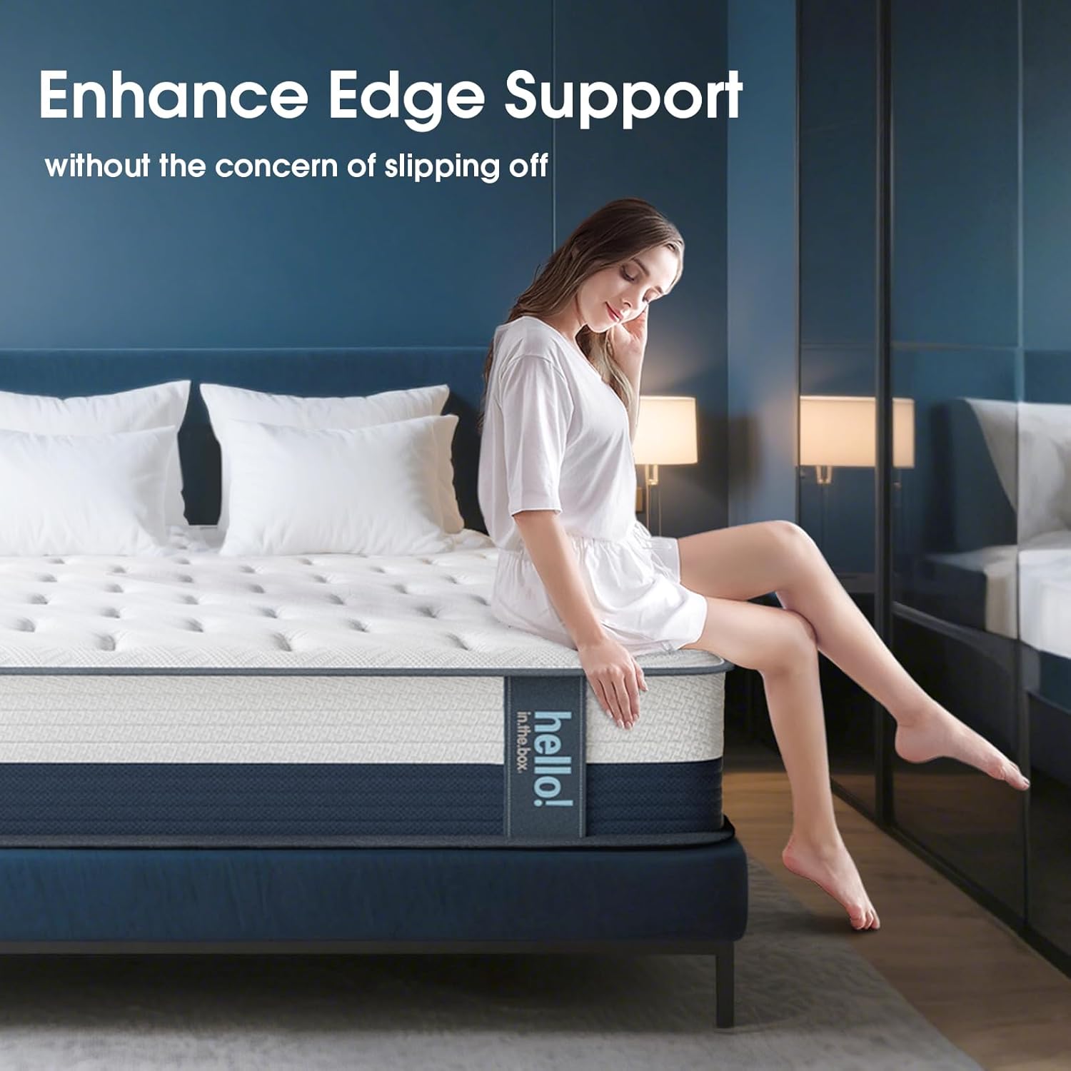 Full Mattress 10 Inch, Medium Firm Hybrid Full Size Mattress in a Box with Pocketed Spring Memory Foam Bed Mattresses for Pressure Relief Motion Isolation All Sleep Positions, CertiPUR-US Certified - Image 6