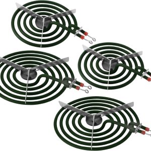 Stove Element Replacement for Aman.a Whirlpool Ke.nmore Electric Range Burner-MP22YA Electric Range Burner Element Set Includes 2Pcs 8-Inch MP21YA & 2Pc6-Inch MP15YA