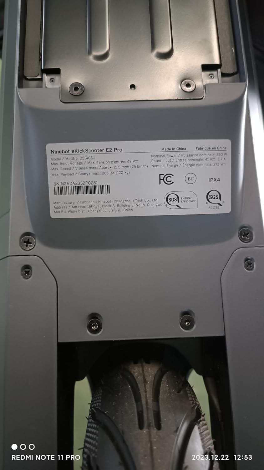 Segway Ninebot E2 Plus II/E2 Pro/E3 Pro Electric Scooter, 15.5–20 MPH, Long Range, Dual Elastomer Suspension (E3 Pro only), Foldable Adult Scooter, UL 2272 & 2271 Certified - Image 11