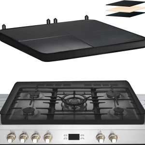 Gas Stove Covers For Gas Stove Top Keep clean, Gas / Electric Stove Top Sapce Extend, Upgrade 3-layer Cover with built-in hard board,30" x 21" Waterproof Foldable Gas Stove Top Covers