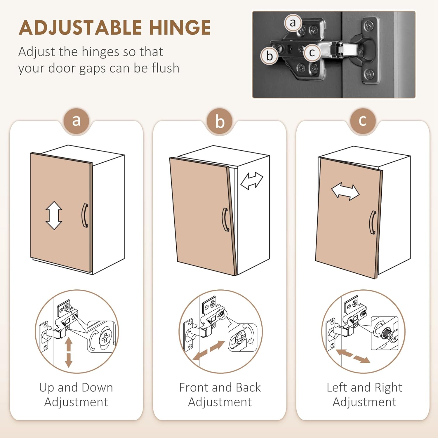 HOMCOM 71" Buffet with Hutch, Modern Farmhouse Kitchen Pantry Storage Cabinet with Microwave Oven Countertop, Drawer, Gray - Image 8