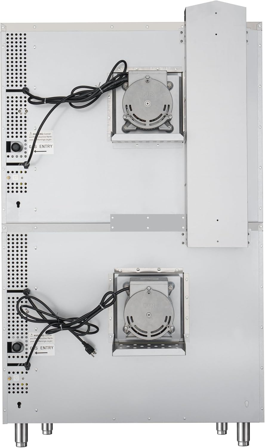 KoolMore 38 in. Full-Size Double Commercial Liquid Propane Convection Oven 108,000 BTU With Stacking And Casters in Stainless-Steel (KM-DCCO54-LPC) - Image 8