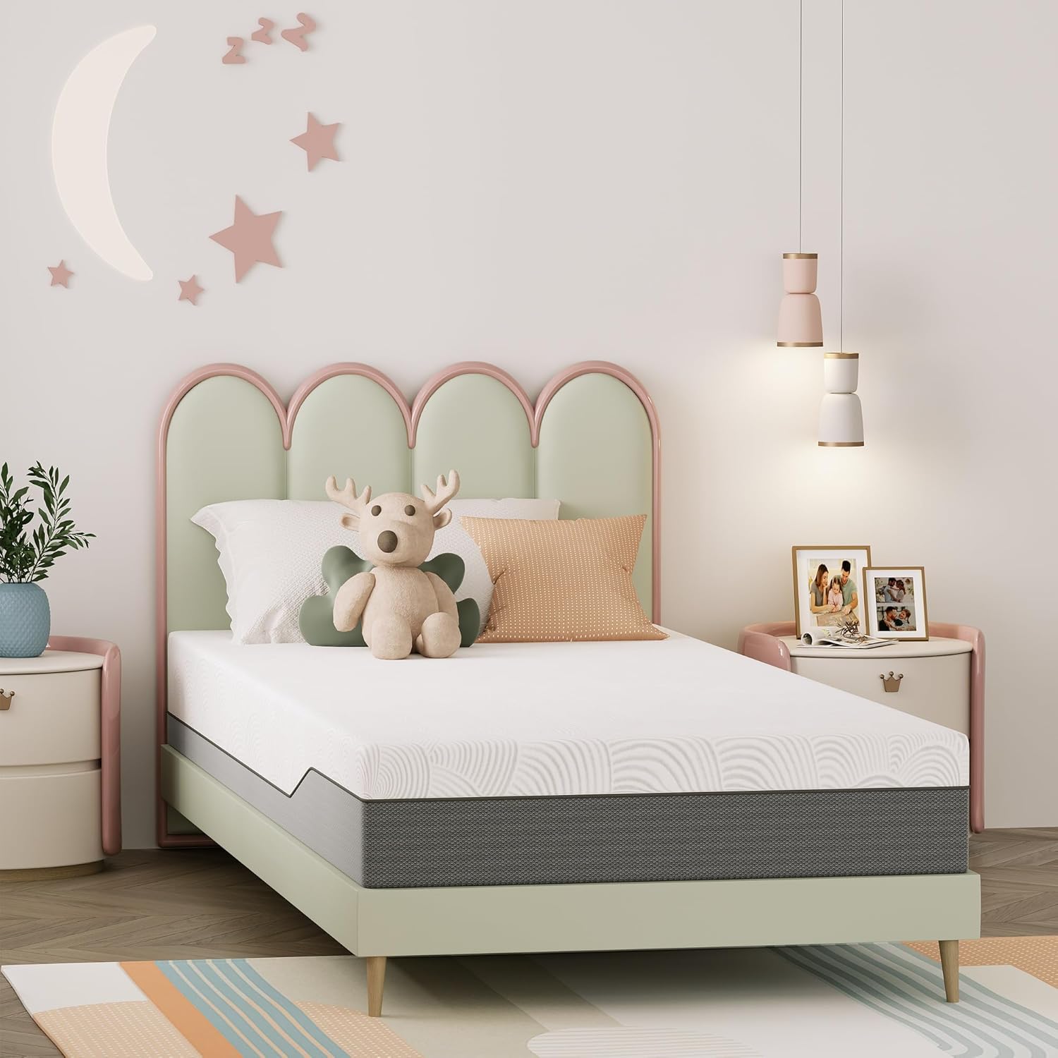 8 Inch Twin XL Mattress Gel Memory Foam for Cool Sleep & Pressure Relief, Medium Mattress in a Box, Removable Washable Cover, No Fiberglass - Image 4