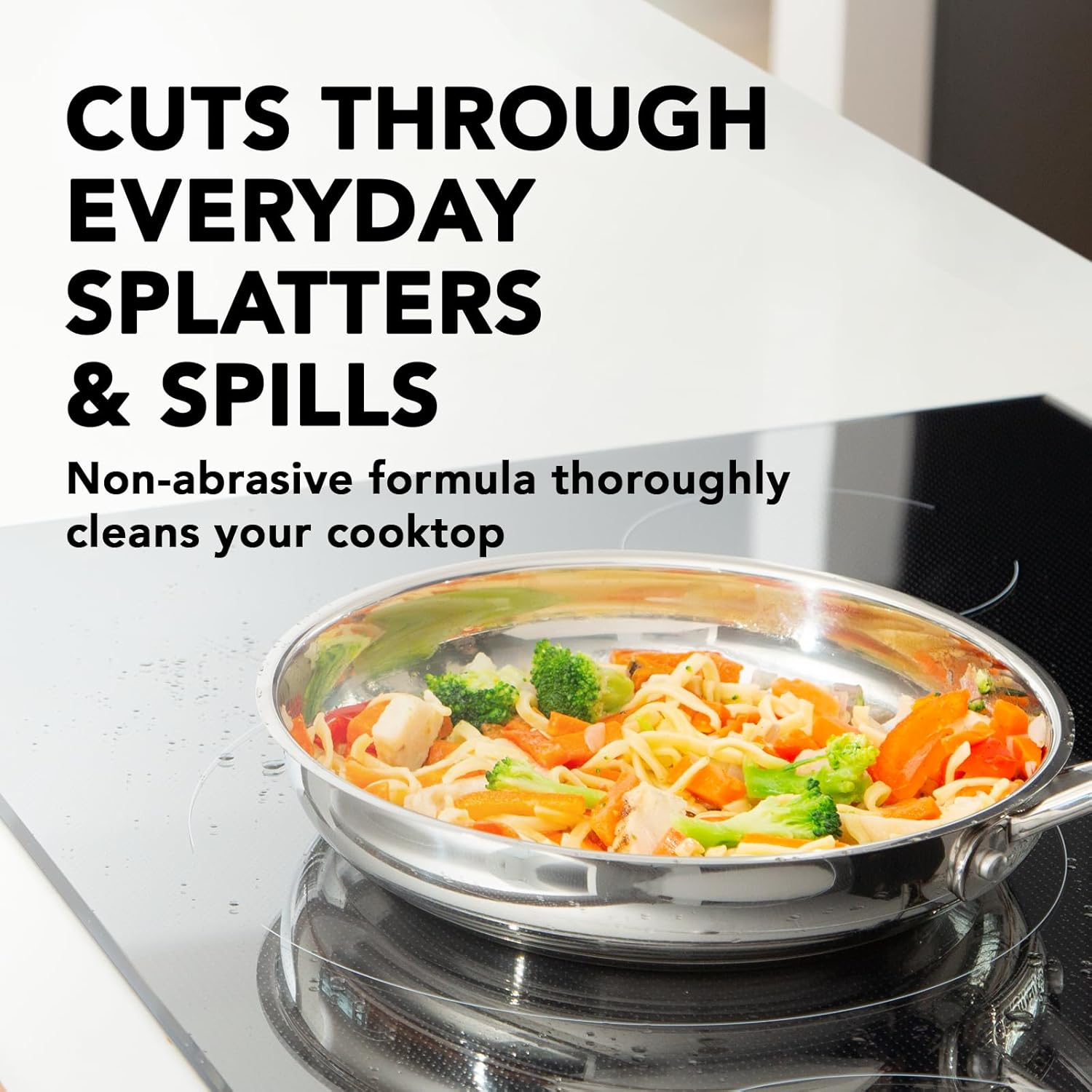 Weiman Cooktop and Stovetop Daily Cleaner Spray, Streak-Free, Non-Abrasive - 2 Pack, 22 oz with Micro Fiber Buffing Towel Included - Image 3