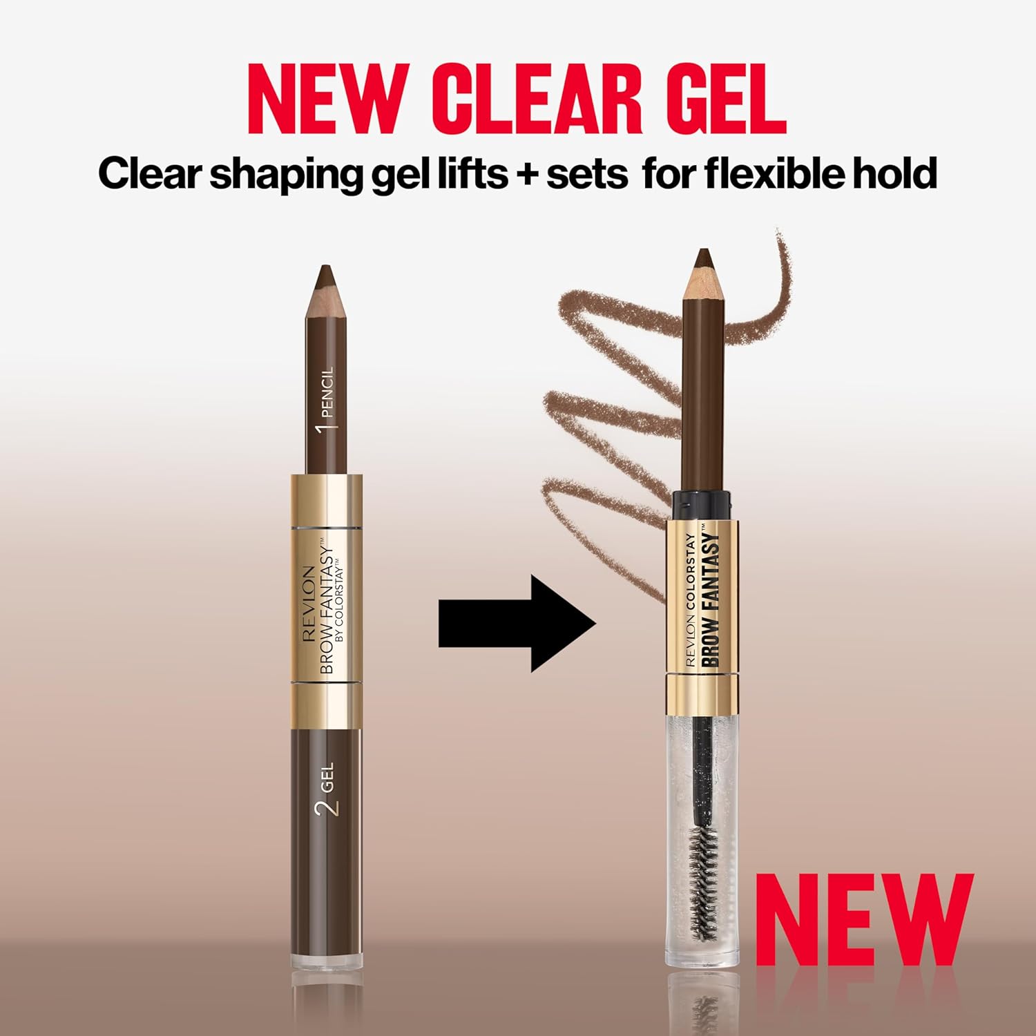 Revlon ColorStay Brow Fantasy, All In One Eyebrow Powder Pencil with Shaping Clear Gel, Gel Infused with Panthenol, Smudge-proof, 16HR Visibly Full Brows, 004 Dark Brown - Image 12