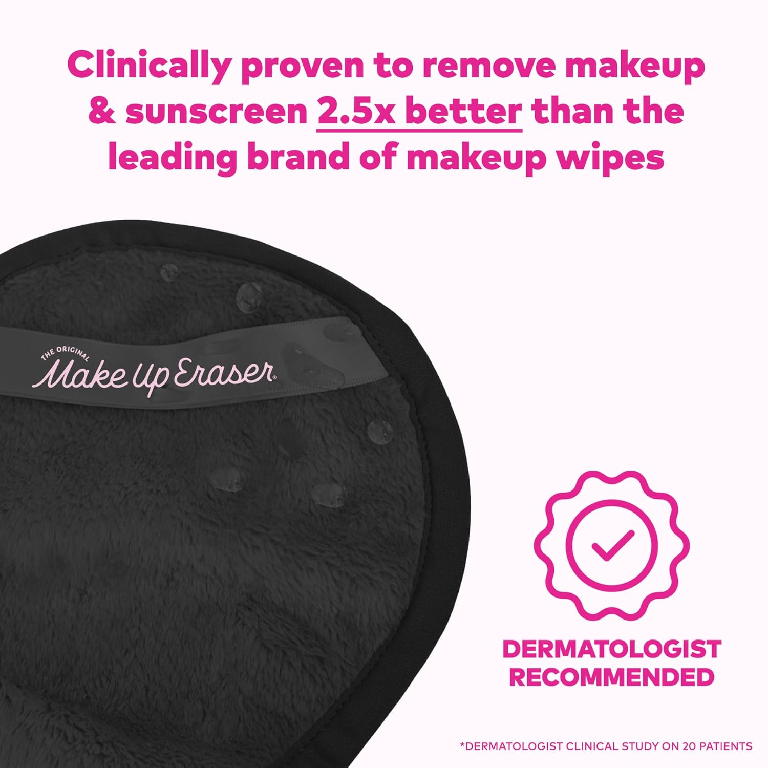 The Original MakeUp Eraser PRO, Effortlessly Remove All Makeup Using Only Water, Including Waterproof Mascara, Eyeliner, Foundation, Lipstick, Sunscreen - Image 2
