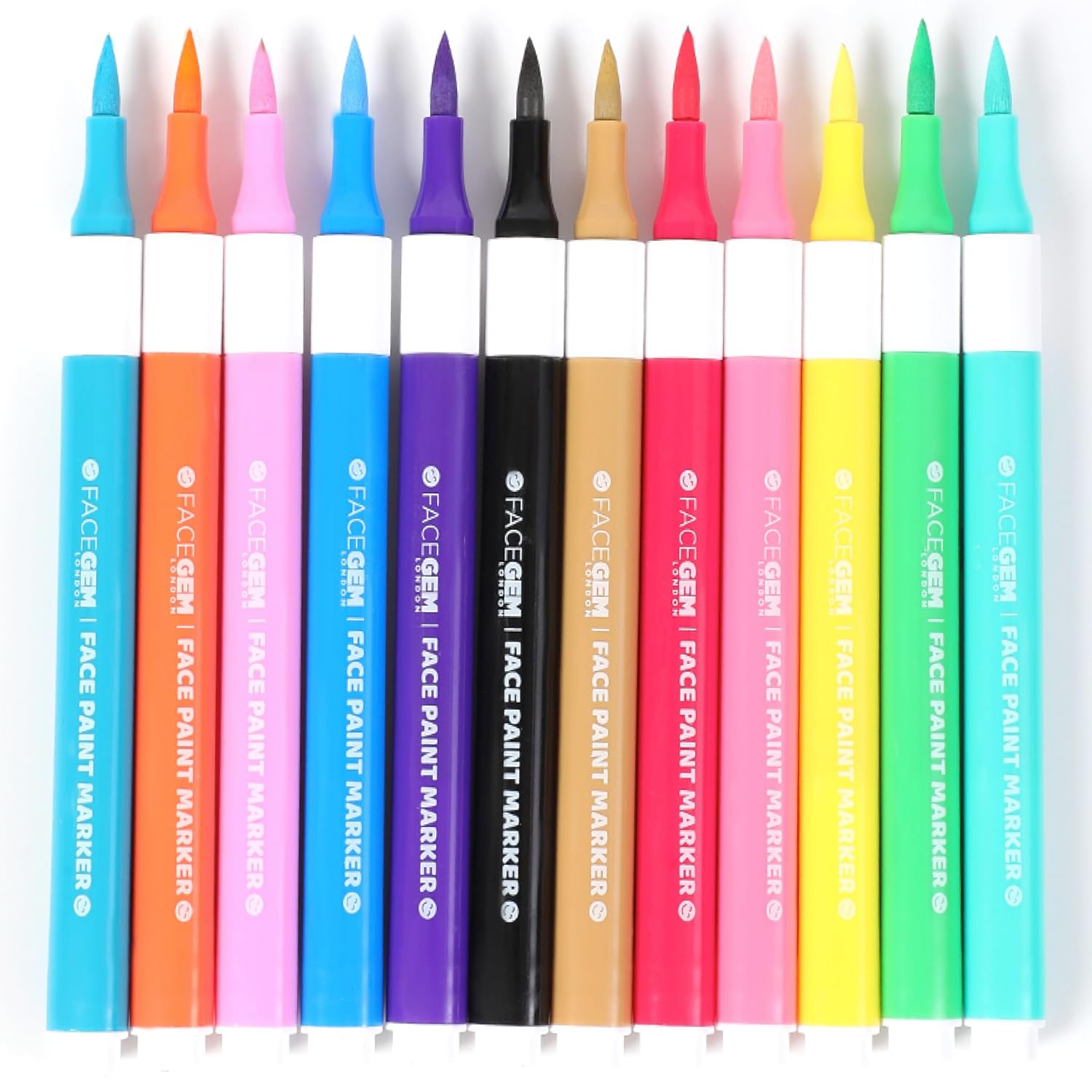 12 Colour Face Paint – Water-Based – Mess-Free Face Painting Kit with Stencils – Fast-Drying, Washable, Easy to Clean, Non-Toxic Face Paint for Festivals, Parties, Masquerade, Fancy Dress, Carnival - Image 2