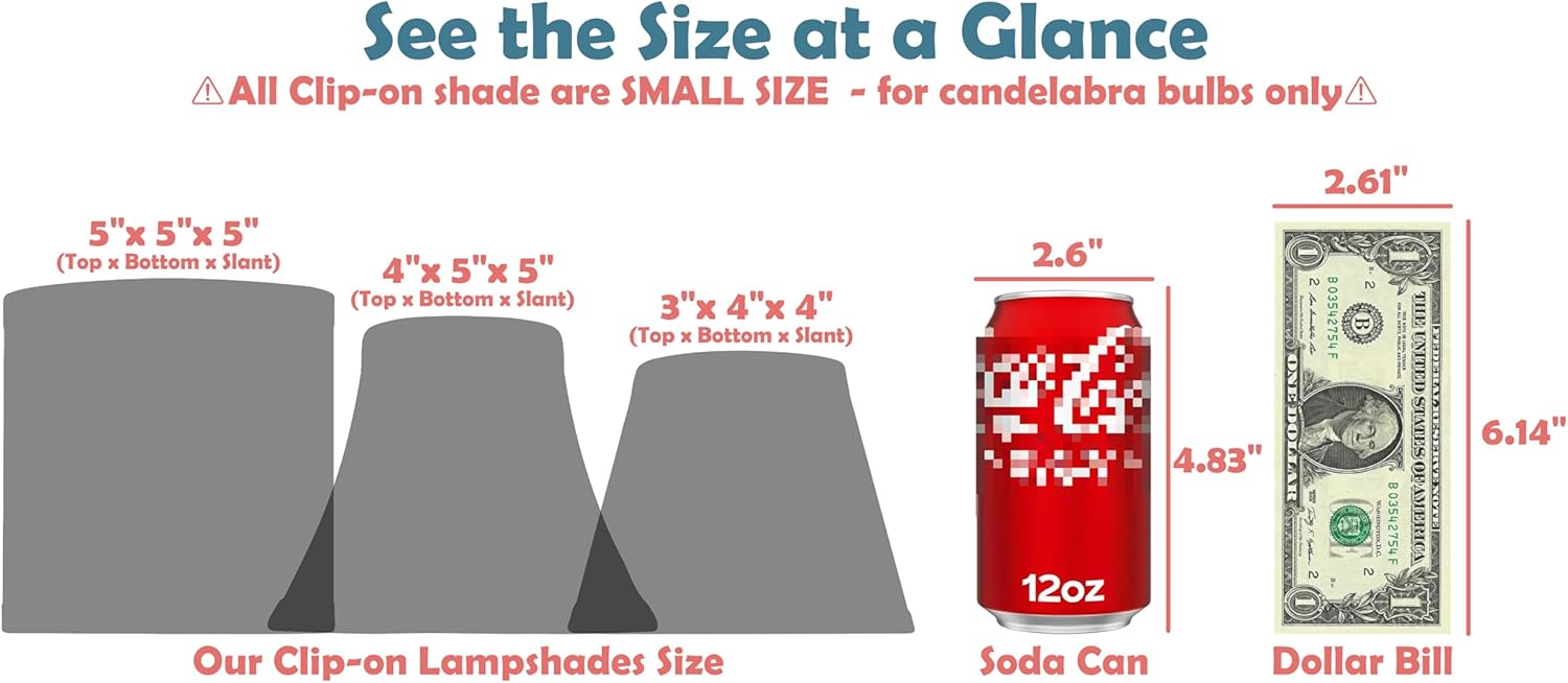 Aspen Creative 51004 Empire Clip On Chandelier Water Hyacinth Lamp Shade, 3" Top x 6" Bottom x 4-3/4" Slant Height - Image 5