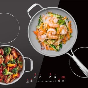 CIARRA 30 inch Induction Cooktop 4 Burners, 8200W Built-in Induction Stovetop with Booster, Timer & Safety Lock