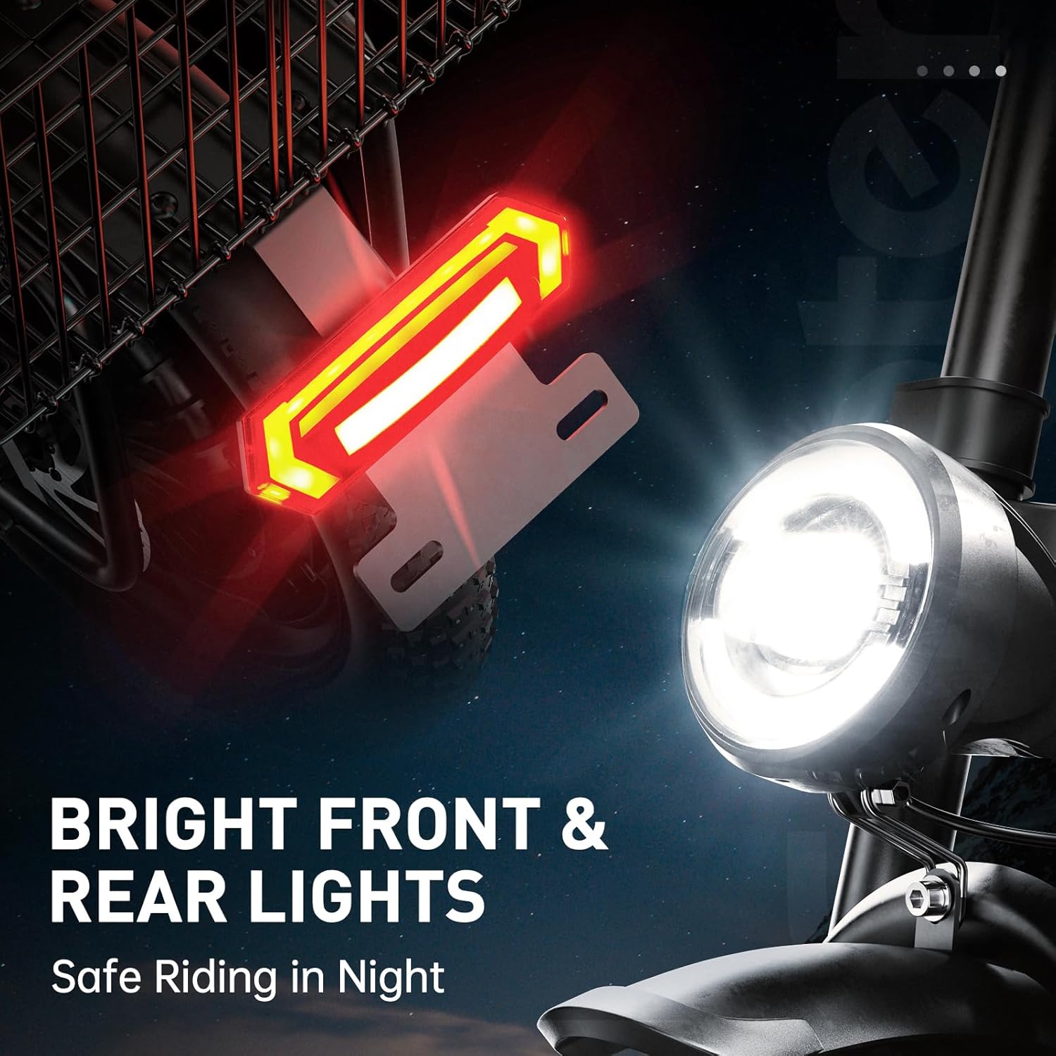 iScooter F7 Electric Scooter Adults, 1000W Powerful Motor, 28 MPH Top Speed & 45 Miles Range, 16'' Fat Tire Scooter for Adults, Detachable Seat & Adjustable Handlebar & APP Electric Scooter with Seat - Image 6