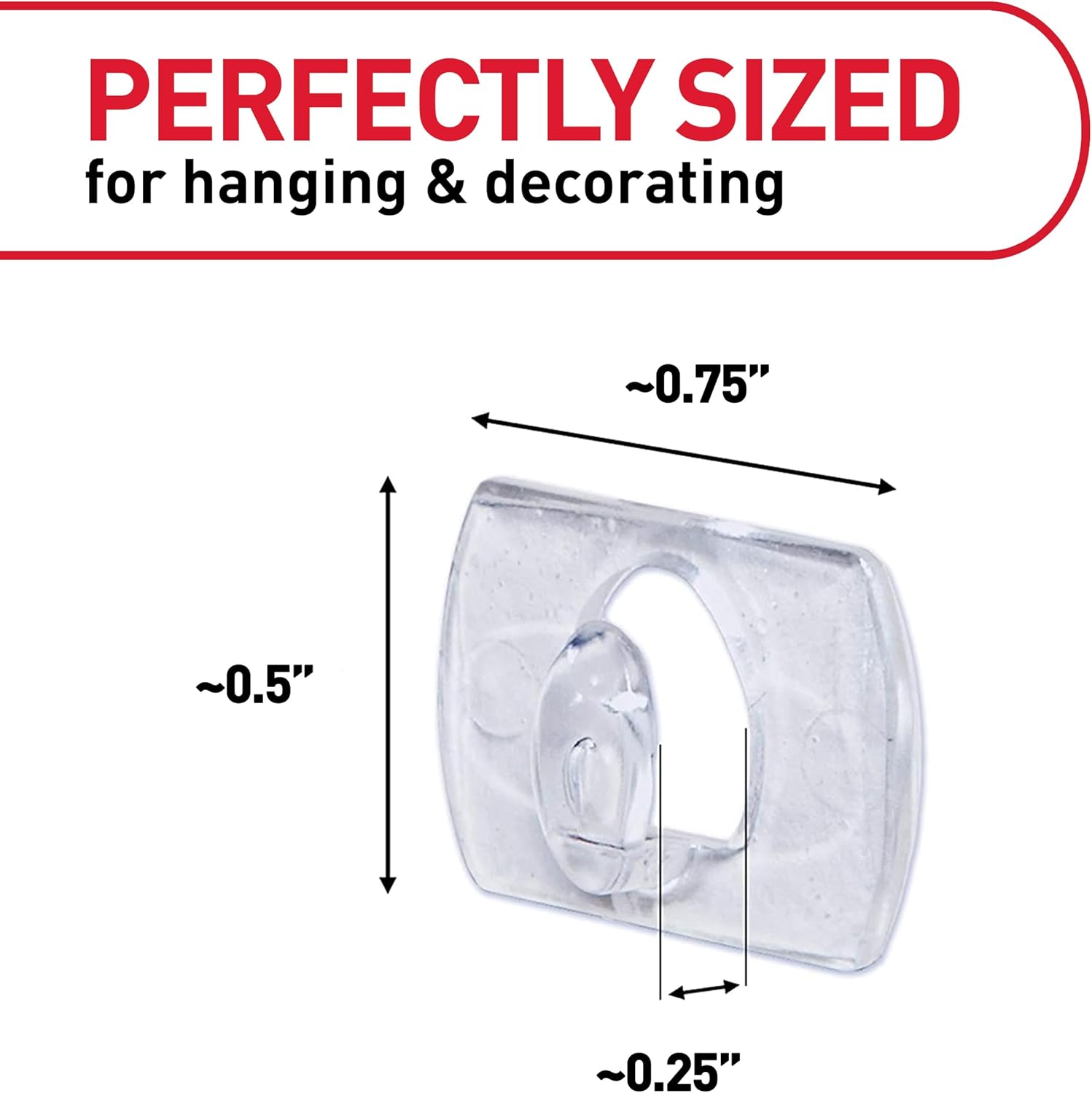 Command Indoor Mini Light Clips, Damage Free Hanging Christmas Light Clips, Mini Wall Clips for Hanging Indoor Christmas Decorations, Lights and Cables, 45 Clear Clips and 54 Command Strips - Image 2