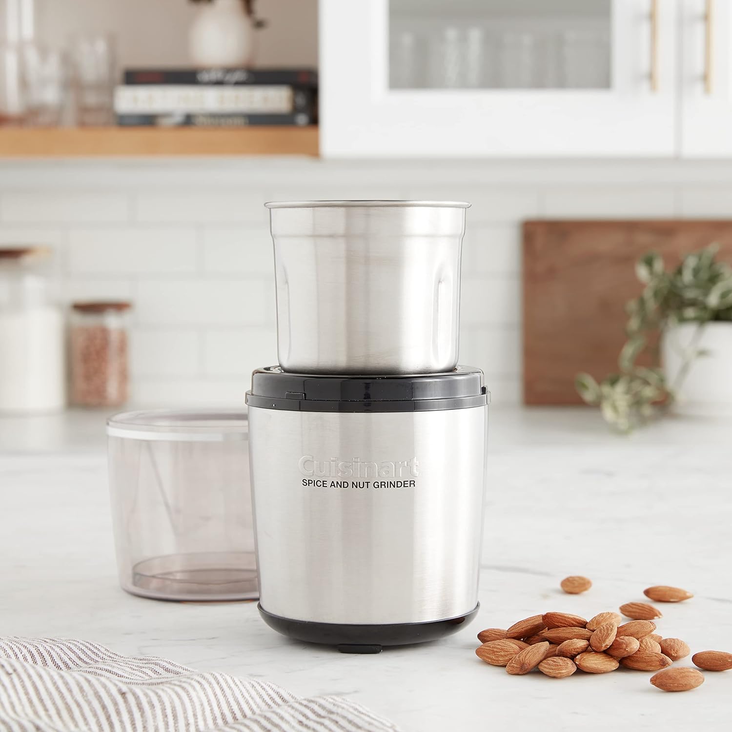 Cuisinart SG-10 Electric Spice-and-Nut Grinder, Stainless/Black, Mini - Image 4