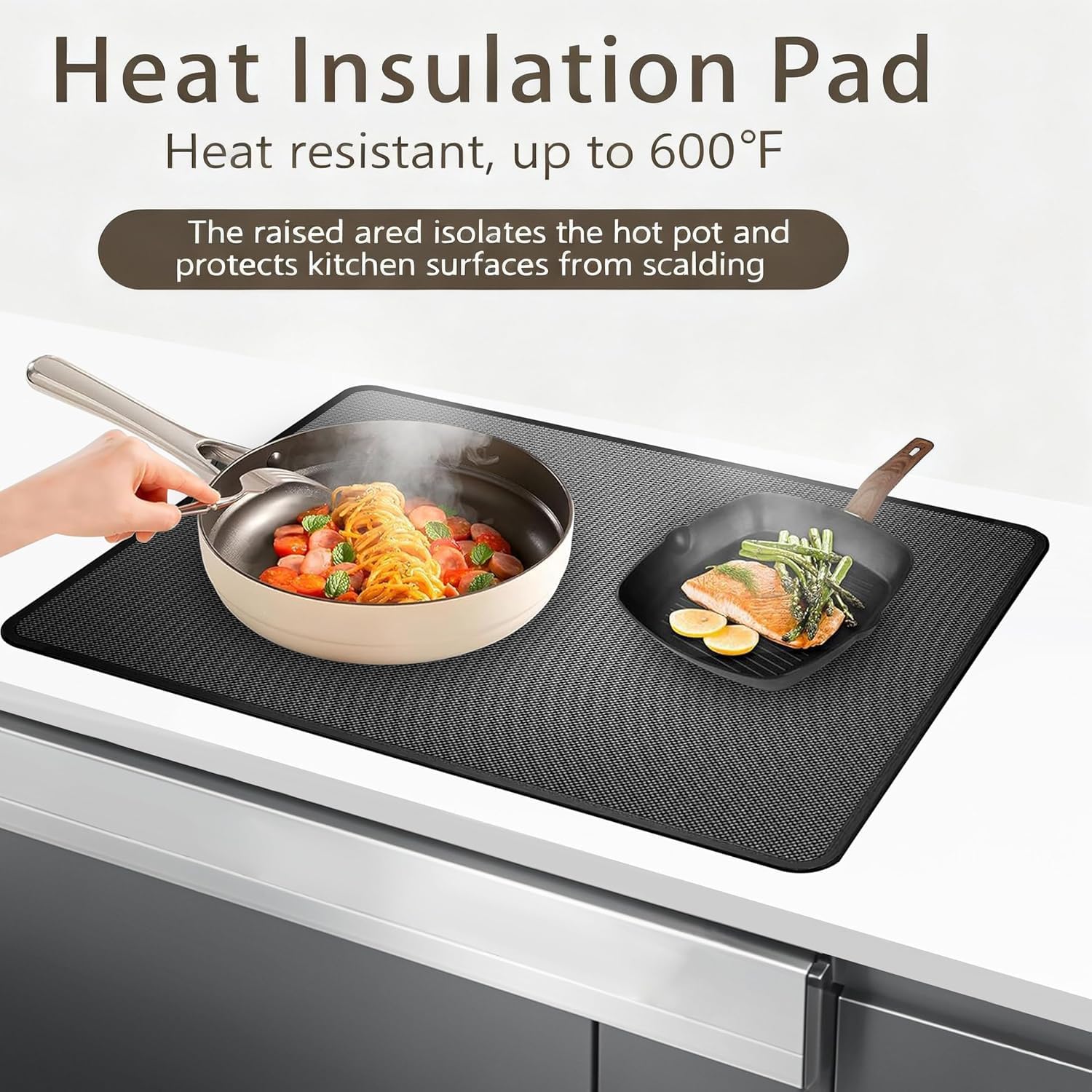 Fireproof Stove Top Covers for Electric Stove, 30" x 20" Waterproof Stove Covers, Cooktop Protector for Gas Stove Top, Heat Resistant Stove Mat for Glass Top Stove, - Image 6