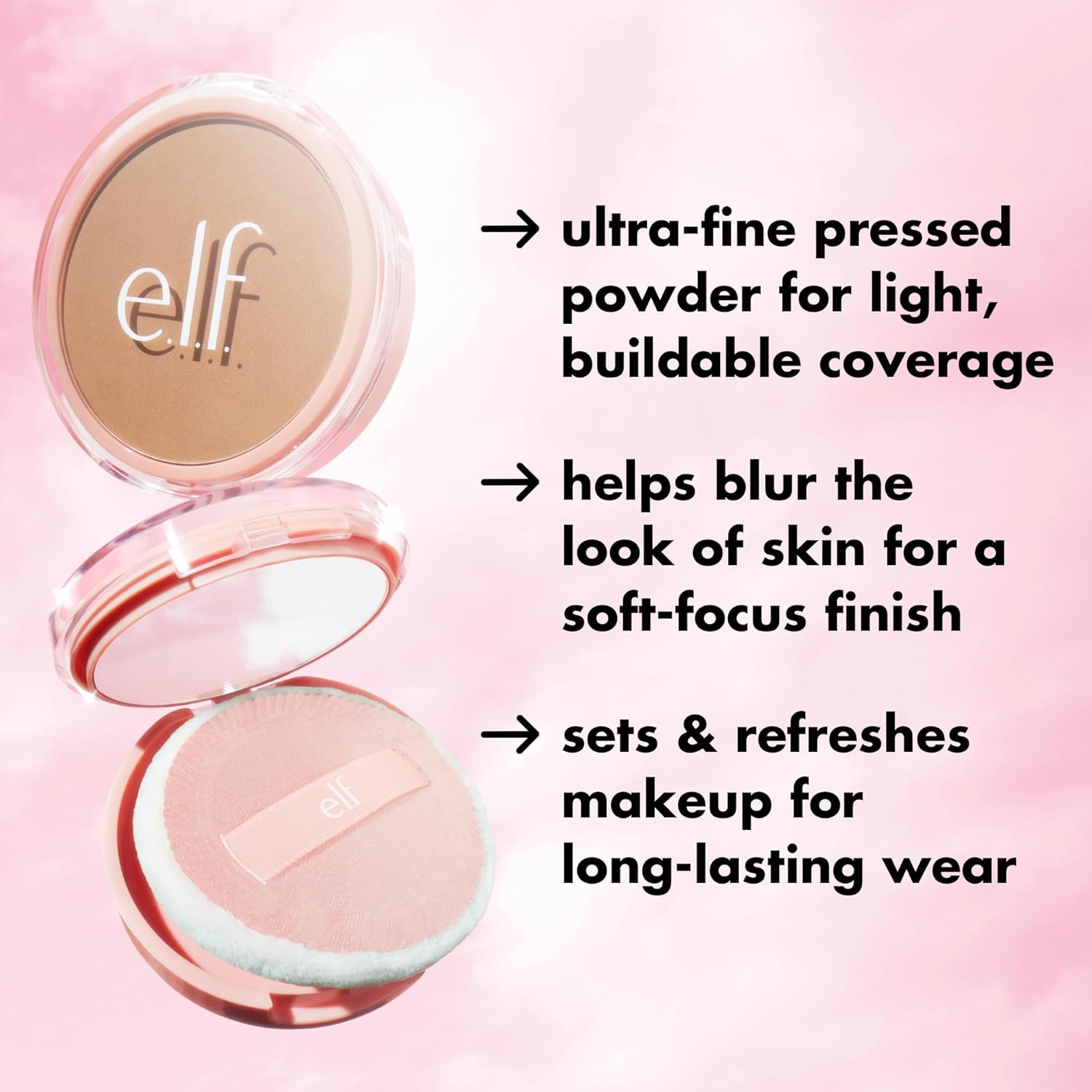 e.l.f. Halo Glow Powder Filter, Ultra-fine Finishing Powder, Smooths The Look of Pores & Fine Lines, Creates A Soft-Focus Glow, Vegan & Cruelty-Free, Light Neutral - Image 6