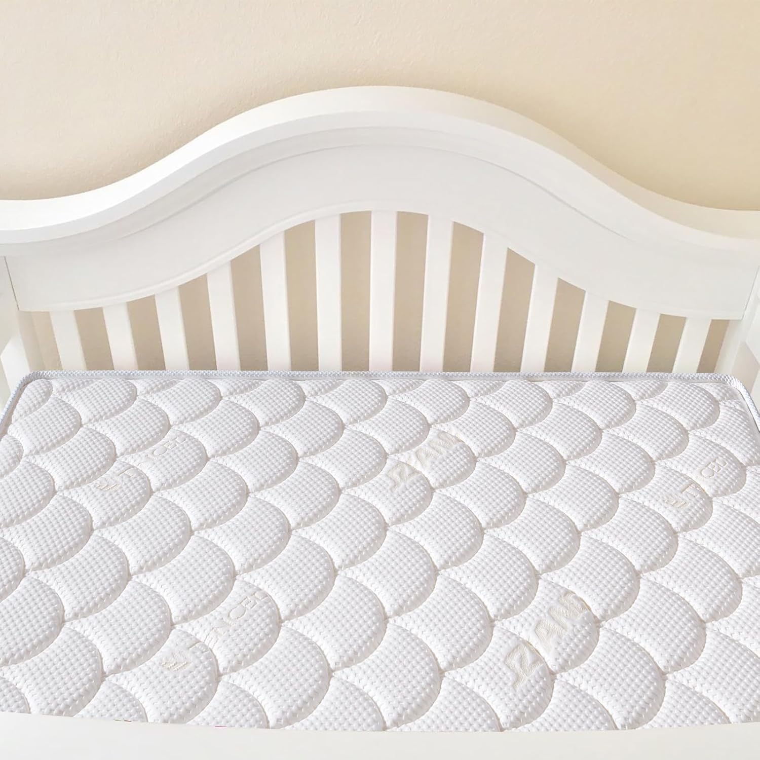 Dual-Sided Crib Mattress & Toddler Mattress – 52" x 27.6" x 5",100% Knitted Fabric, Moisture Absorbent & Breathable, Fits Standard Full-Size Cribs & Toddler Beds - Image 6