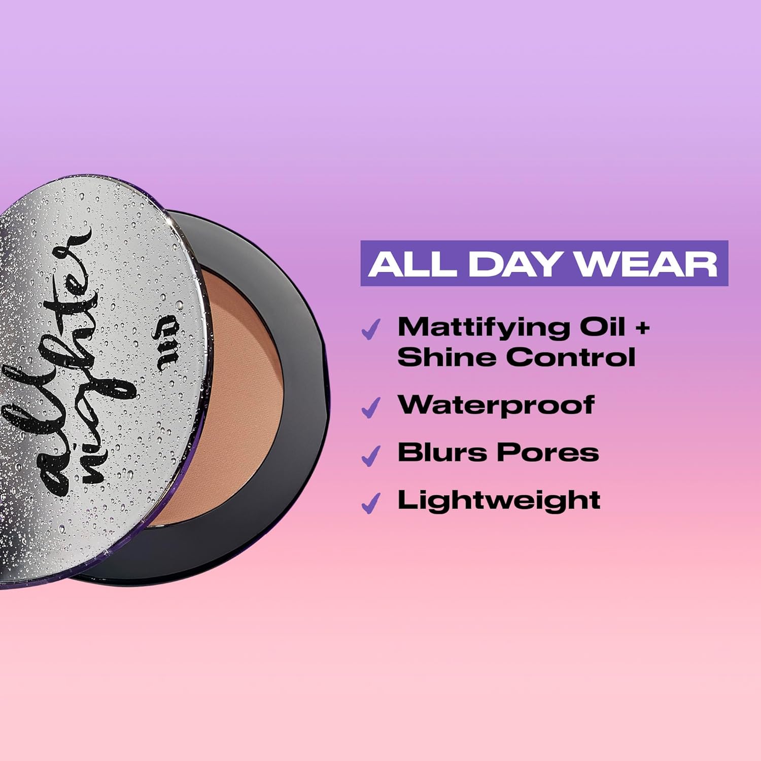Urban Decay All Nighter Waterproof Setting Powder - Lightweight, Translucent Makeup Finishing Powder - Smooths Skin + Minimizes Shine - Lasts Up To 11 Hours - Image 3