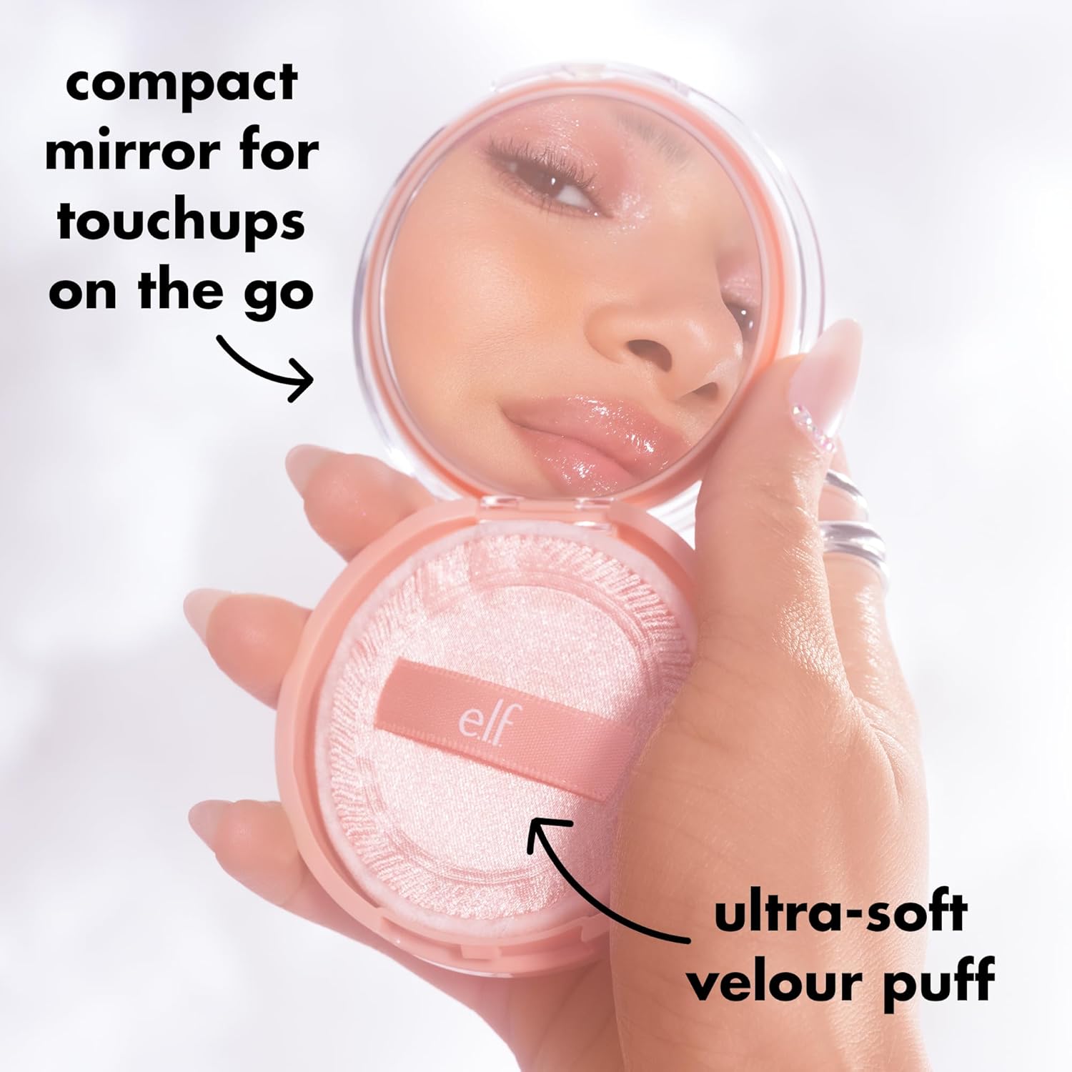 e.l.f. Halo Glow Powder Filter, Ultra-fine Finishing Powder, Smooths The Look of Pores & Fine Lines, Creates A Soft-Focus Glow, Vegan & Cruelty-Free, Light Neutral - Image 10