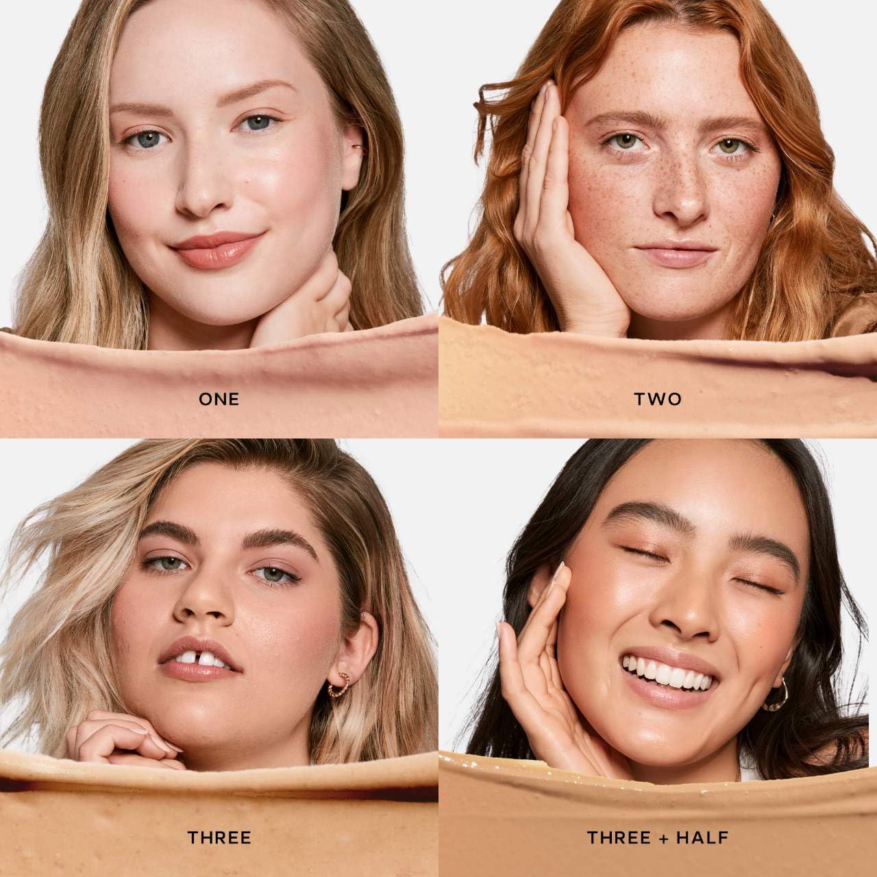 Saie Slip Tint Tinted Moisturizer with SPF 35 - Light Coverage, Glowy Skin Tint & Mineral Sunscreen for Face with Hydrating Hyaluronic Acid - Summer Makeup Essential - Shade Three + Half (1.35 oz) - Image 4