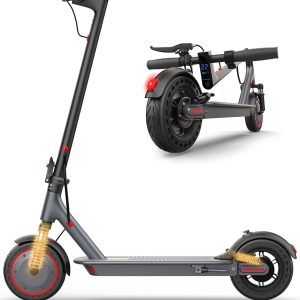 VOLPAM Electric Scooter, 350W/500W Powerful Motor, 8.5"/10" Solid Tires, 19/22Mph, 28/23/21/16 Miles Max Range, Dual Braking