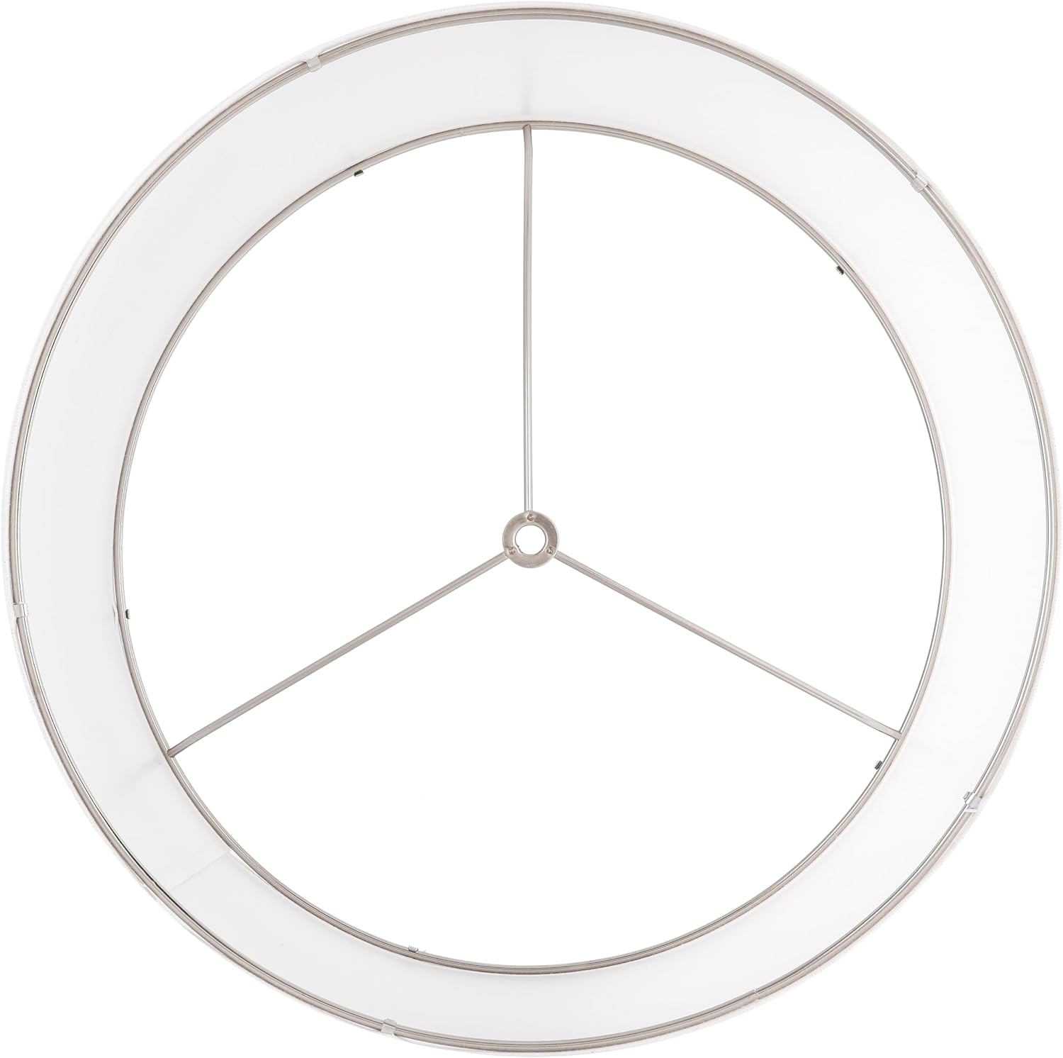 Set of 2 Pure White Linen Drum Lamp Shade 13" Top x 13" Bottom x 10" High (Spider) Contemporary Lamp Shades for Table Lamps & Bedside Lamps Replacement Lampshade In Hand Crafted-By PIKOPIKO - Image 8