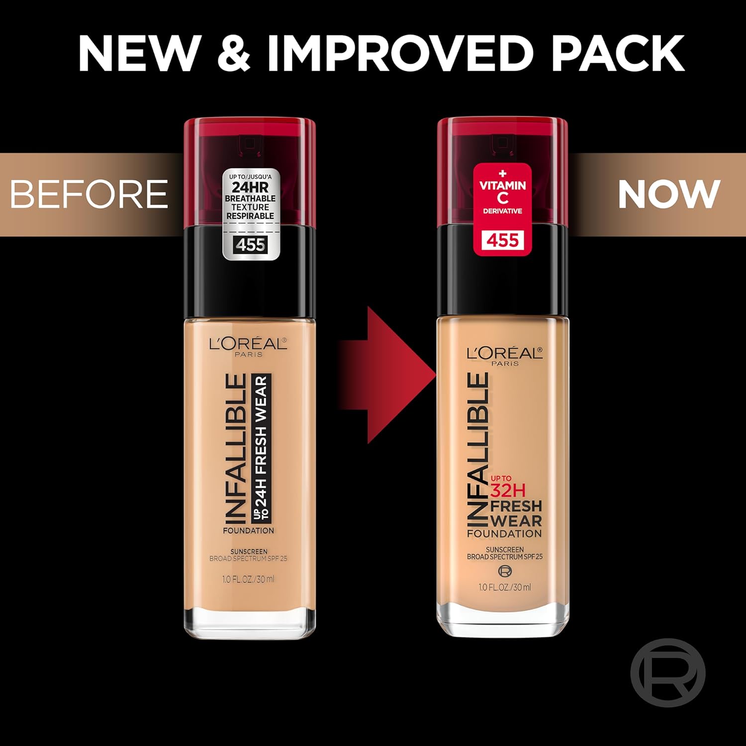 L'Oreal Paris Makeup Infallible Up to 32 Hour Fresh Wear Lightweight Foundation, 420 True Beige, 1 Fl Oz, Packaging May Vary - Image 2