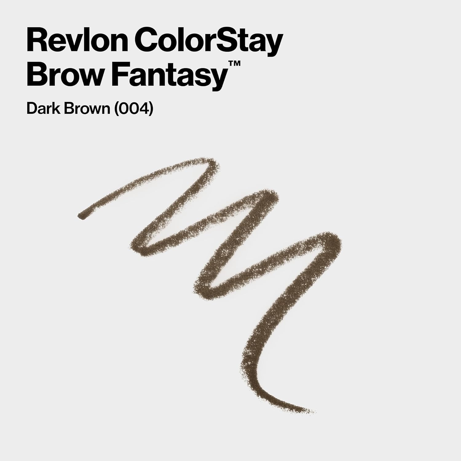 Revlon ColorStay Brow Fantasy, All In One Eyebrow Powder Pencil with Shaping Clear Gel, Gel Infused with Panthenol, Smudge-proof, 16HR Visibly Full Brows, 004 Dark Brown - Image 3