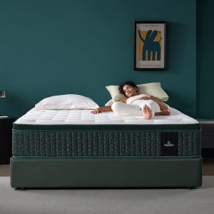 12 Inch Queen Hybrid Mattress, Plush Firm Feel with Cooling Gel Memory Foam & Pocket Coils, Supportive Comfort & Motion Isolation