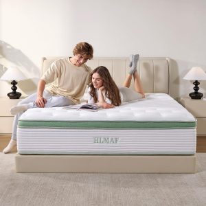 Queen Mattress，12 Inch Queen Size Mattress in a Box,Medium Firm,Memory Foam Hybrid Mattress，with Individual Pocket Spring for Motion Isolation & Silent Sleep & Pressure Relief, CertiPUR-US Certified