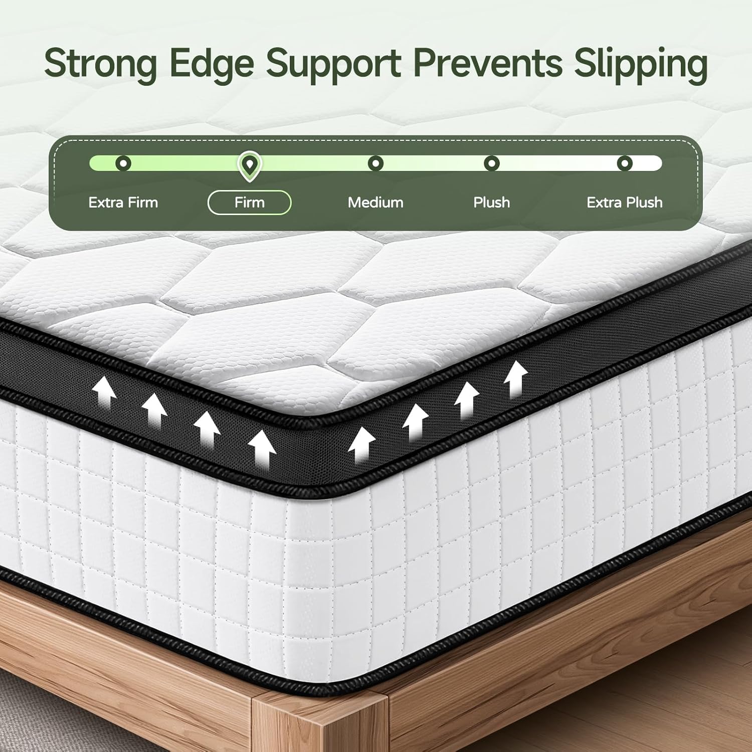 10 Inch Queen Size Mattress, Ultra Comfort Foam Hybrid Mattress in a Box with Foam and Independent Pocket Springs, Pressure Relief & Supportive, Medium Firm - Image 5