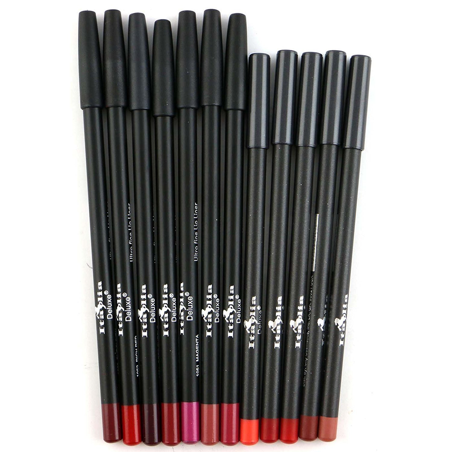 12pc Italia Deluxe Ultra Fine Lip Liner set of 12 color - Image 2