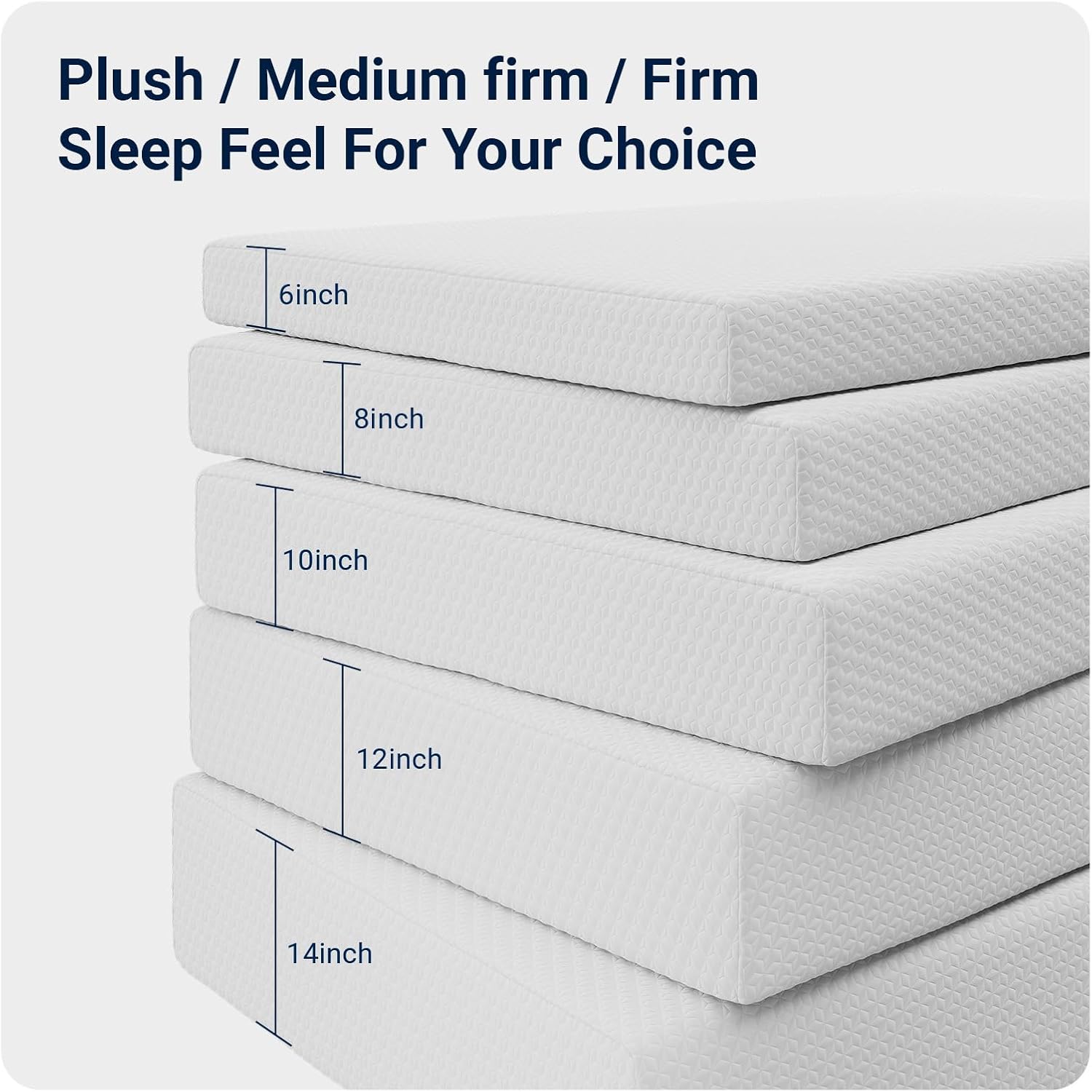 Avenco Queen Mattress, 6 Inch Memory Foam Queen Size Mattress in a Box for Comfort Sleep & Pressure Relief, CertiPUR-US Certified Medium Firm - Image 8