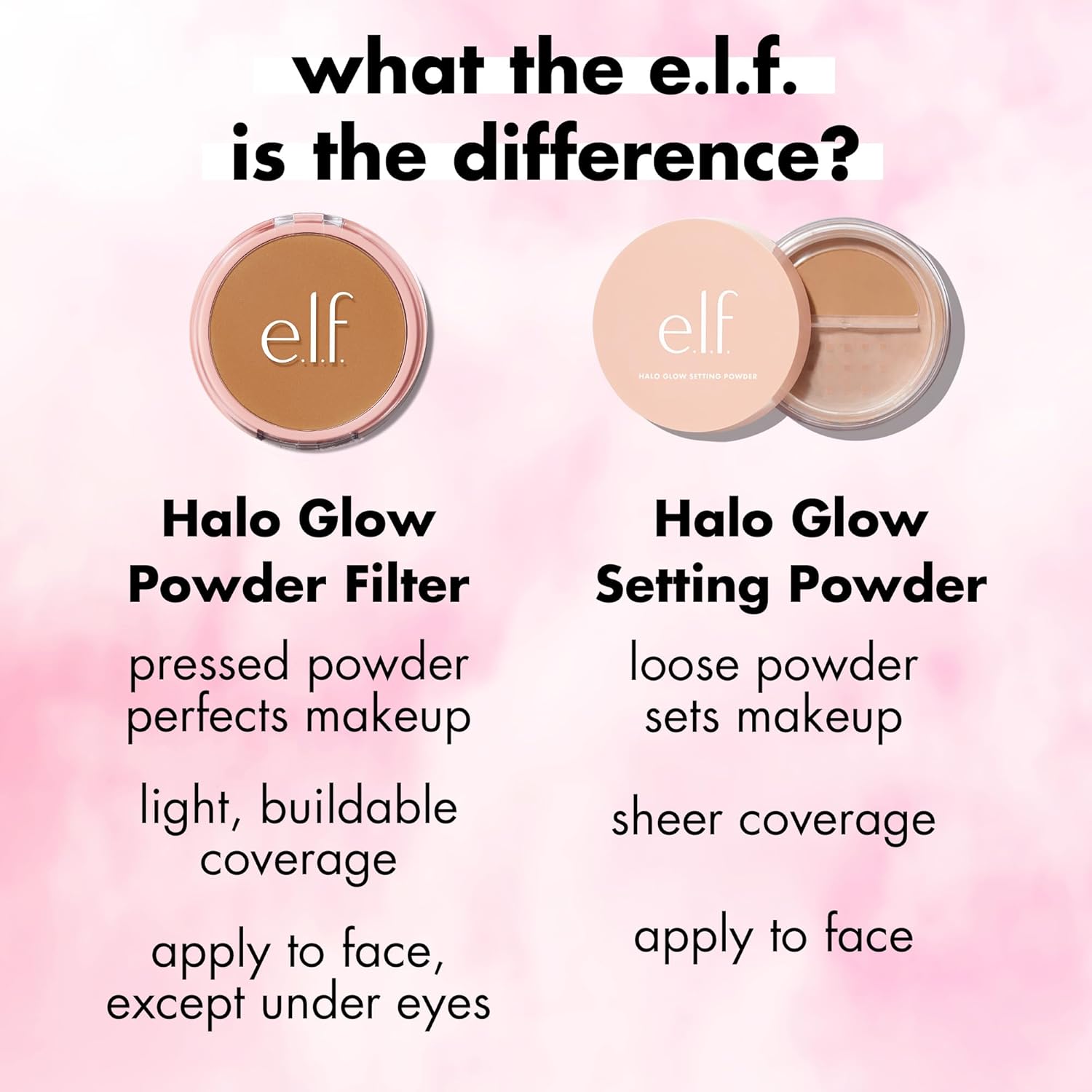 e.l.f. Halo Glow Powder Filter, Ultra-fine Finishing Powder, Smooths The Look of Pores & Fine Lines, Creates A Soft-Focus Glow, Vegan & Cruelty-Free, Light Neutral - Image 9
