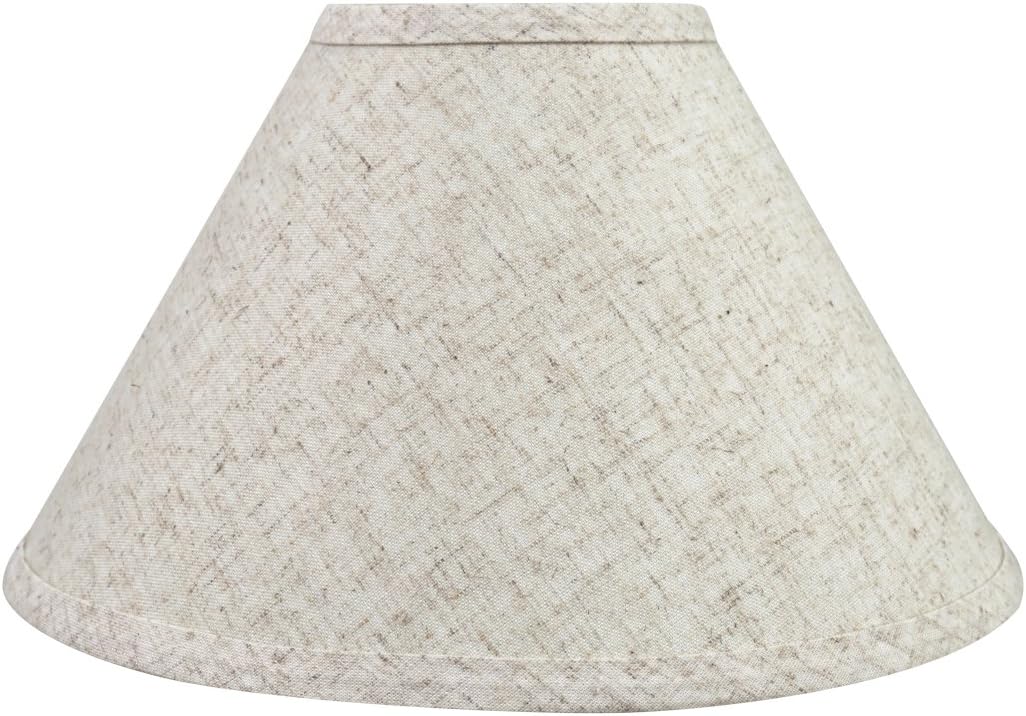 Aspen Creative 58703A Empire Uno Lamp Shade in Flaxen, 4" Top x 11" Bottom x 7" Slant Height, Slip UNO 33mm - Image 2
