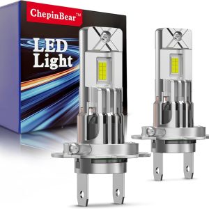 H7 Fog Light Bulbs, 40000 Lumens, 800% Brightness, 6500K Cool White, IP68 Waterproof, 1:1 Halogen Design, Affordable Fog Light Replacement, No Adapter Required, Plug and Play, Pack of 2