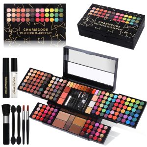 Professional All in One Makeup Kit for Women Full Kit,186 Colors Make Up Palette Christmas Gift Set, Including Eyeshadow,Lip Gloss,Concealer,Highlighter,Contour,Brow Powder,Mascara,Blush & Brush