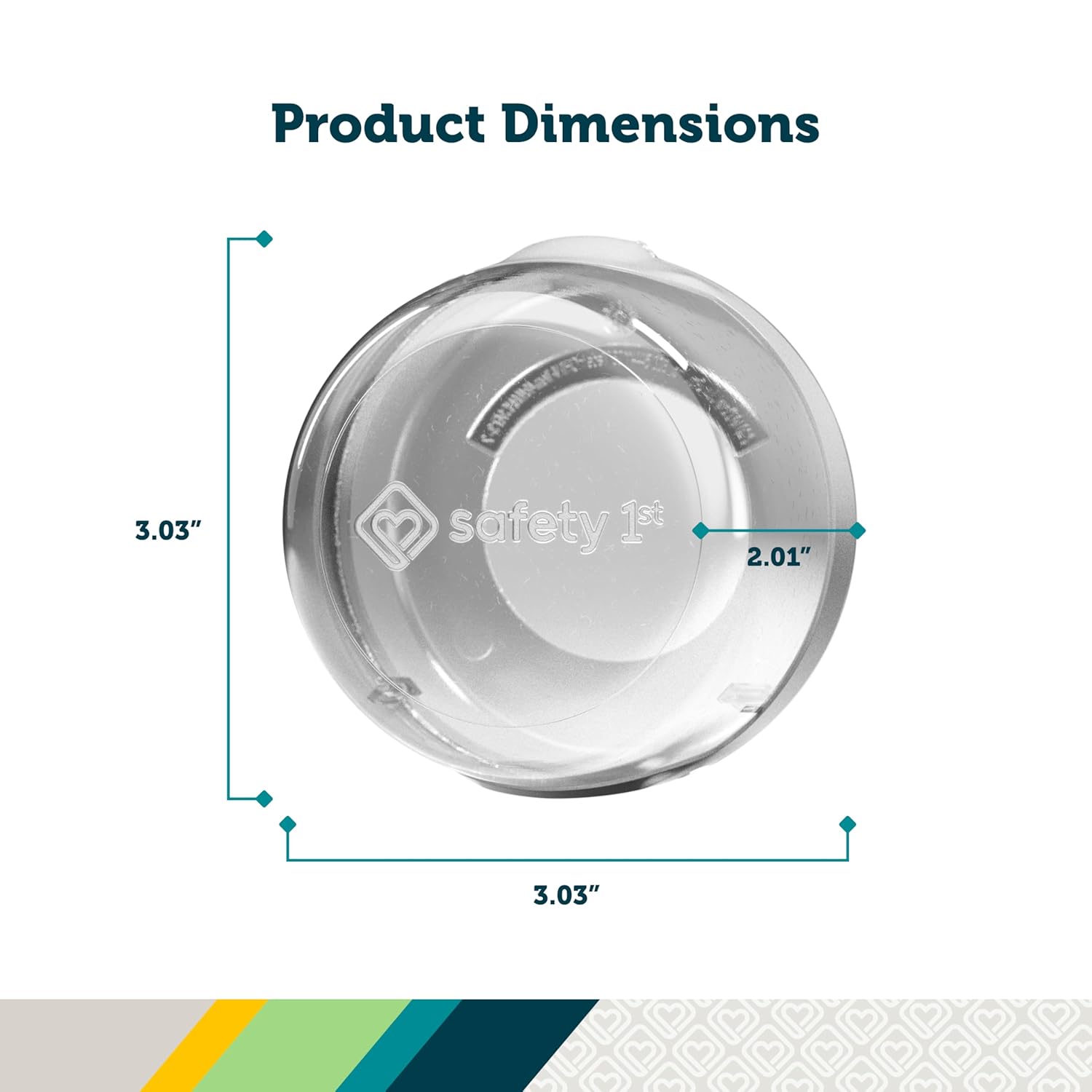 Safety 1st Child Proof Stove Knob Covers, Clear View Stove Knob Safety Covers (Set of 5) - Image 4