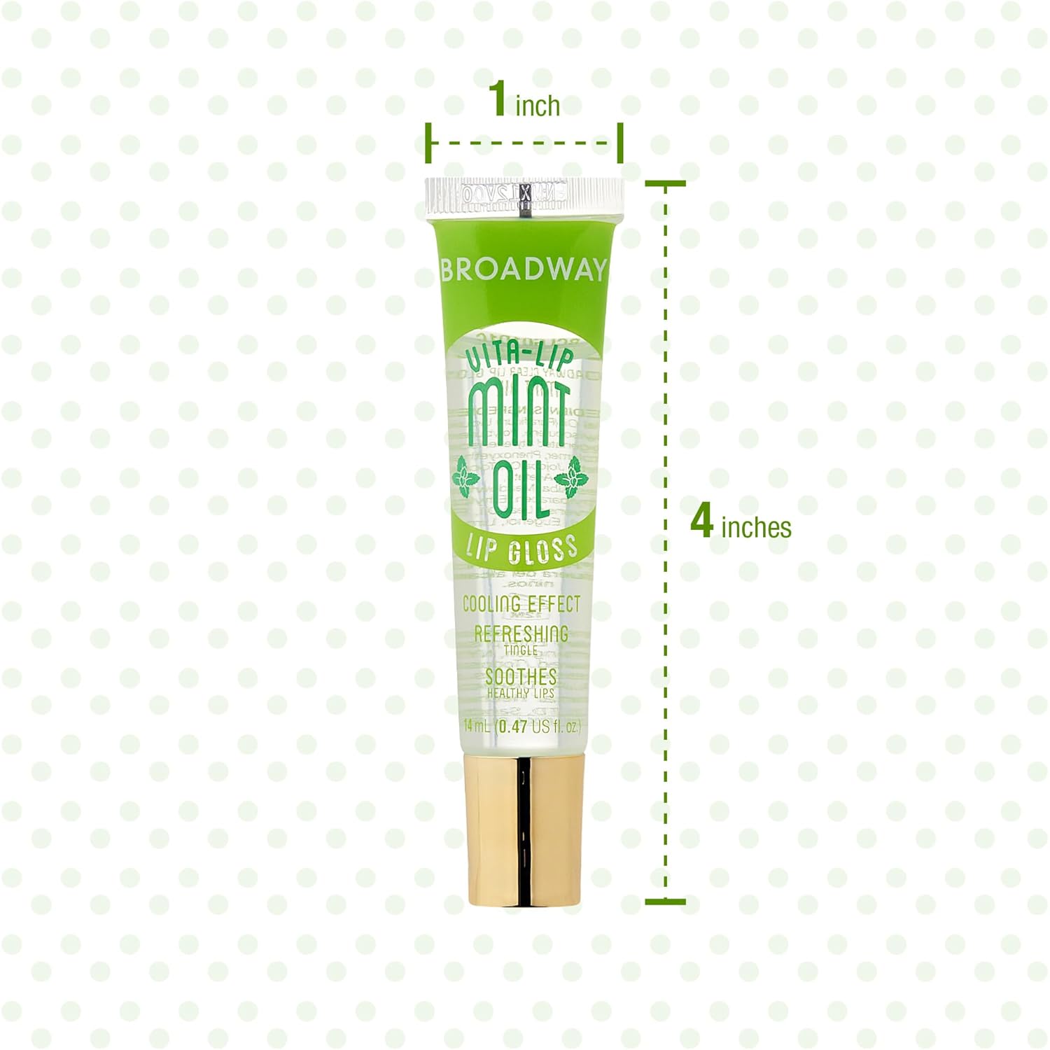 Ruby Kisses Broadway Vita-Lip Clear Lip Gloss (4 Pack Mint, Rosehip, Coconut Oil, Lip Oil Treatment), Ultra-Hydrating & Soothing Formula with Multi-Vitamins, High-Shine Non-Sticky Finish Lip Balm - Image 7